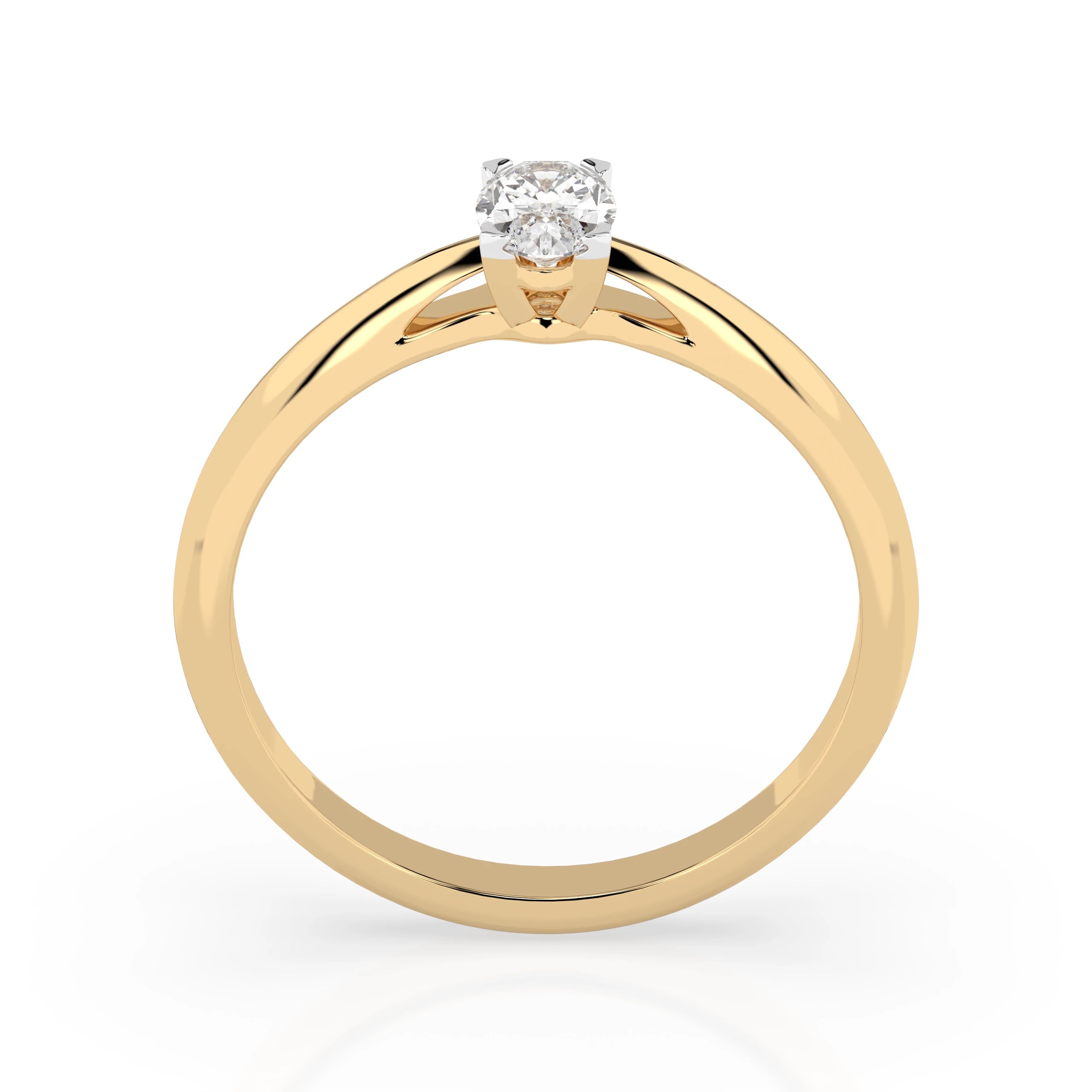 Solitaire Ring (Oval), 0.3 ct — 101-10190(0.30)OV