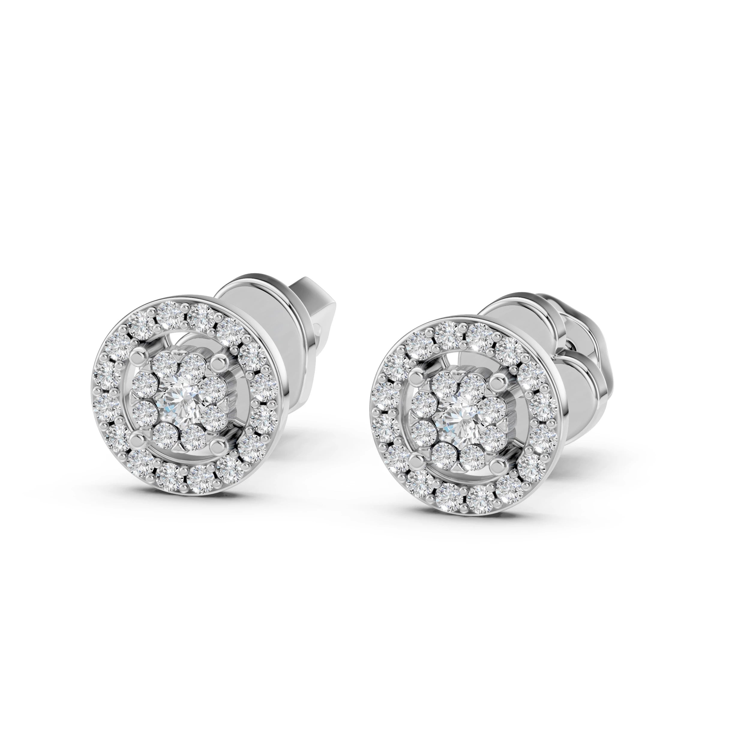 Illusion Earring (Round), 0.06 ct — 102-10018(2.0)