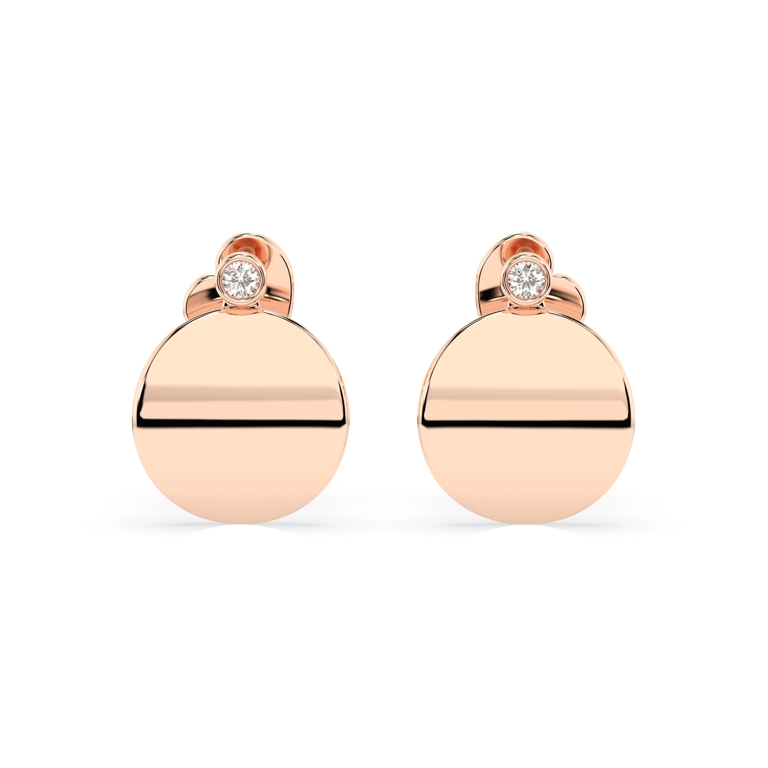 Minimalism Earring (Round), 0.04 ct — 102-10067