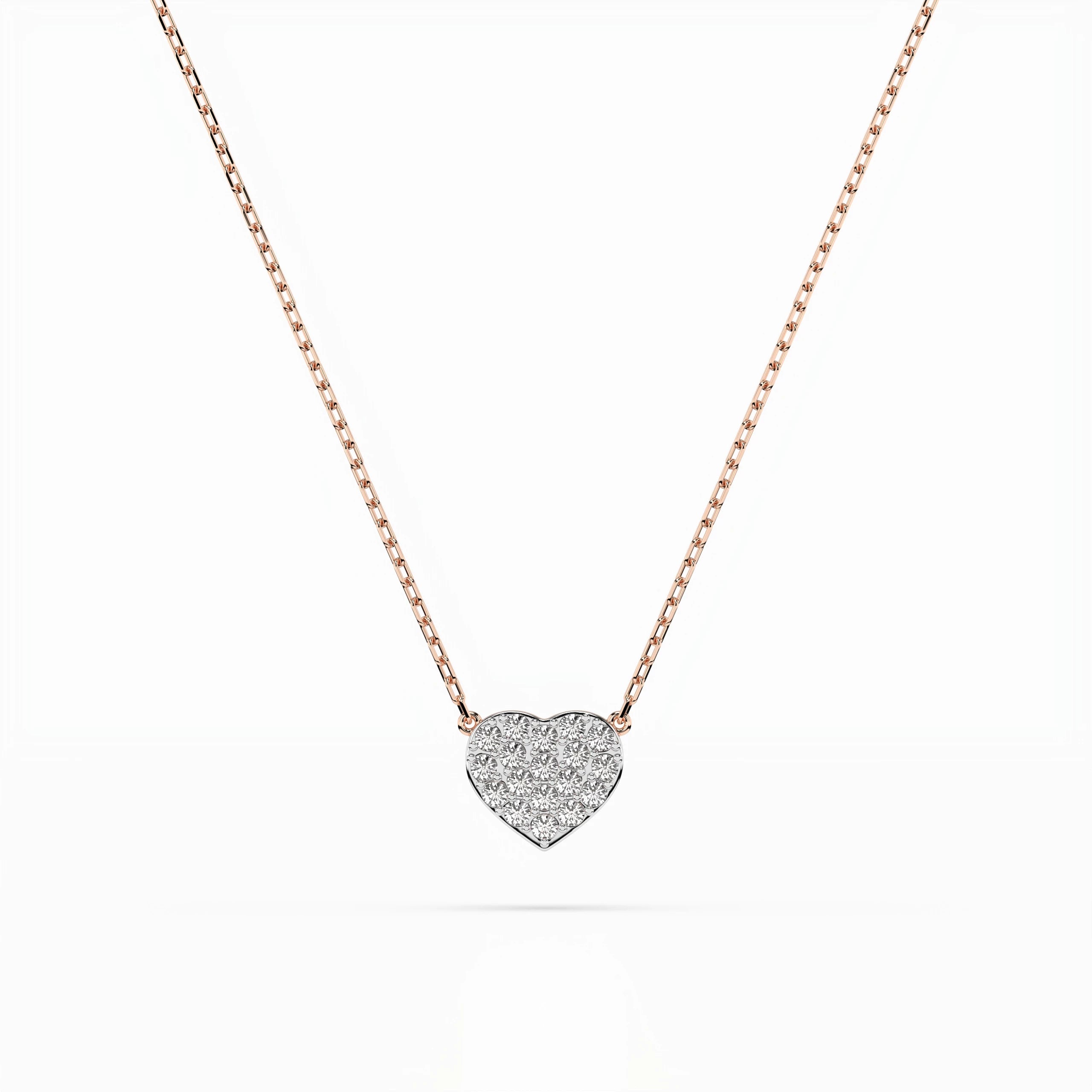 Illusion Necklace (Round), 0.09 ct — 104-10059