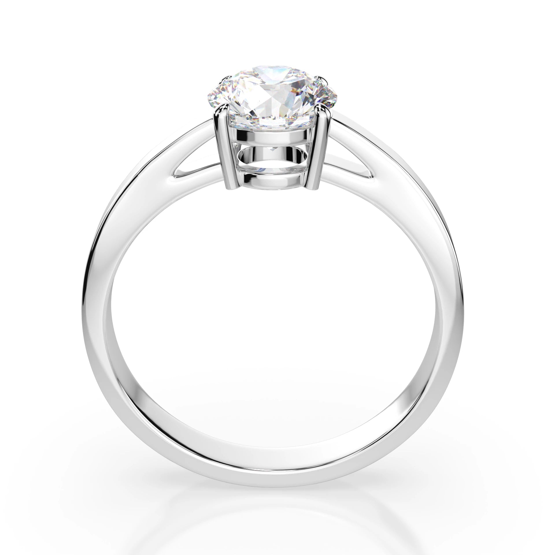 Solitaire Ring (Round), 1.0 ct — 101-10012/1(6.5)
