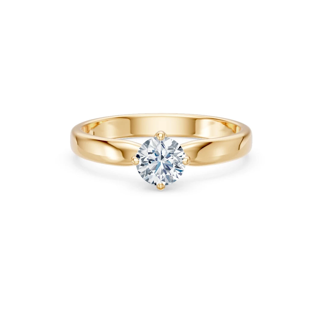 Solitaire Ring, 0.4 ct — 101-10041(4.7)