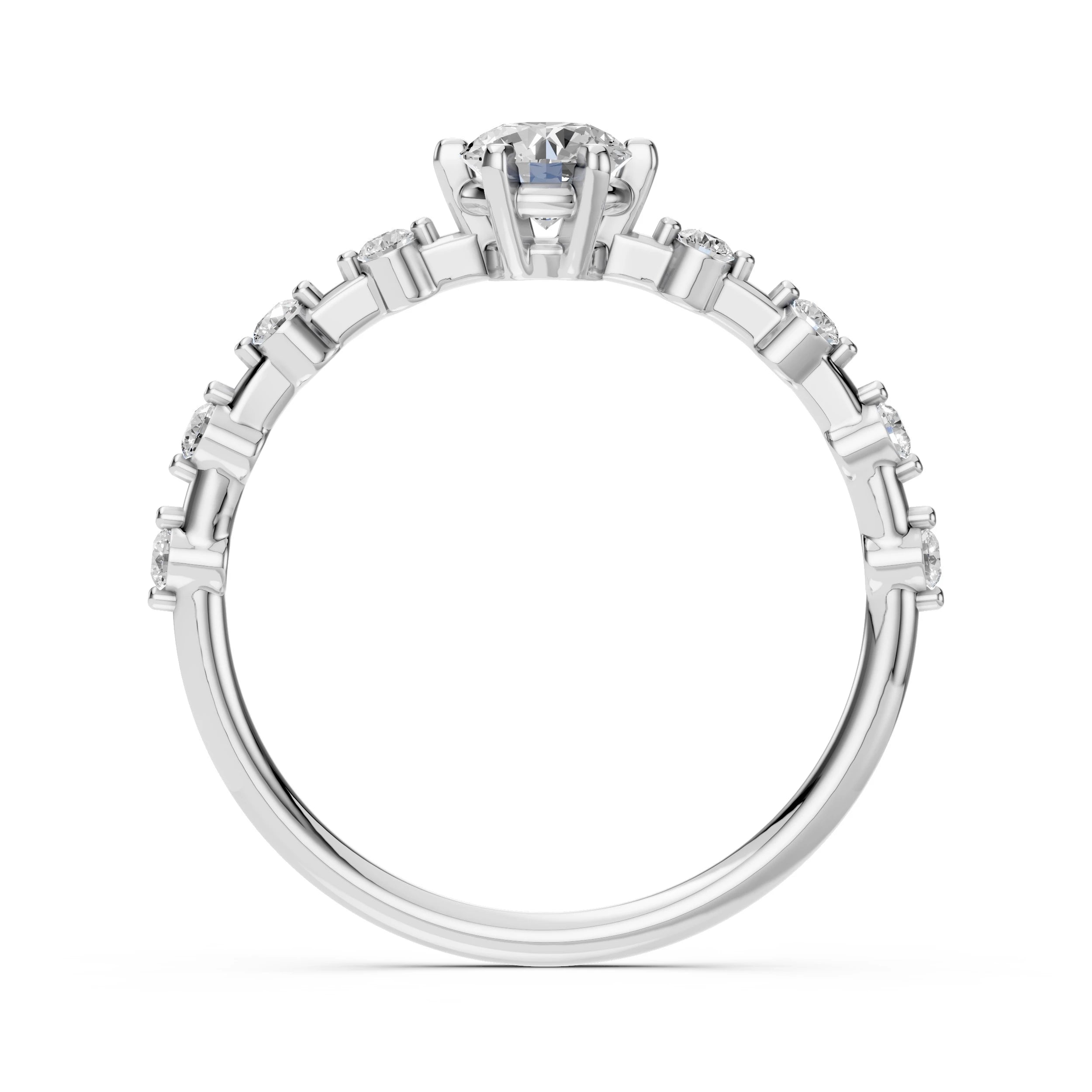 Solitaire Eternity Ring (Round), 0.4 ct — 101-10144(4.7)