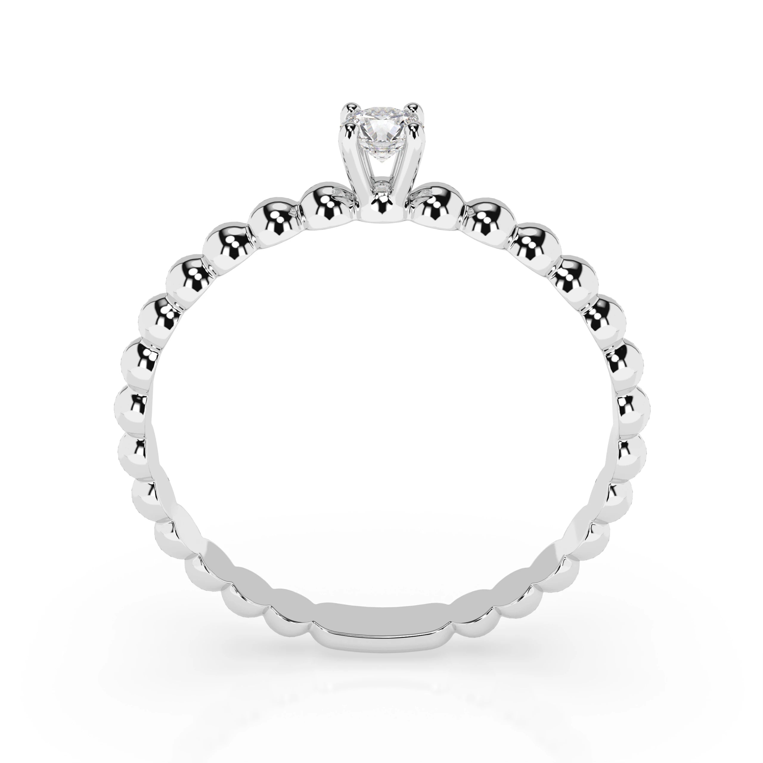 Solitaire Ring (Round), 0.06 ct — 101-10039(2.5)