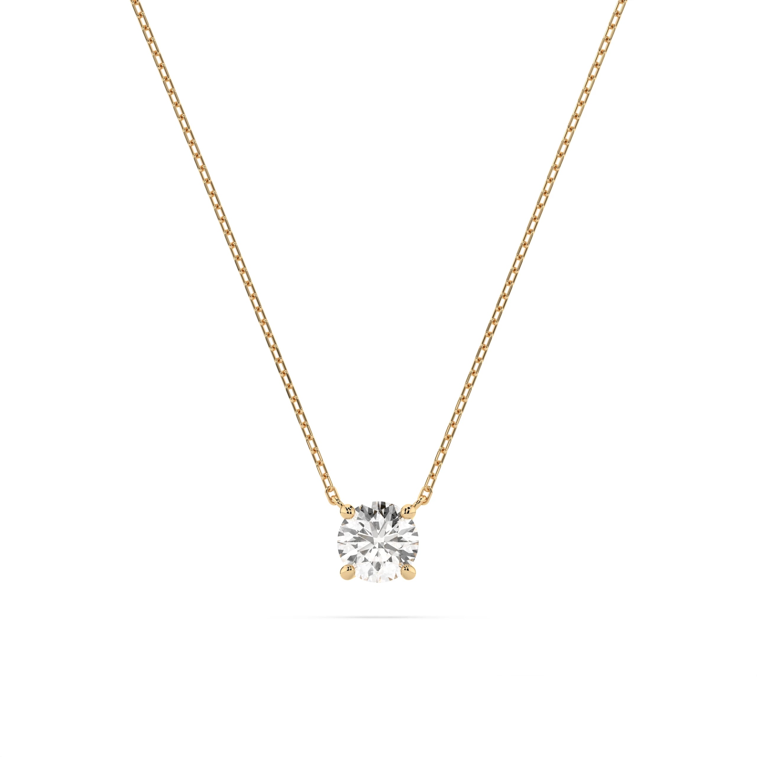 Solitaire Necklace (Round), 0.3 ct — 104-10040(4.2)