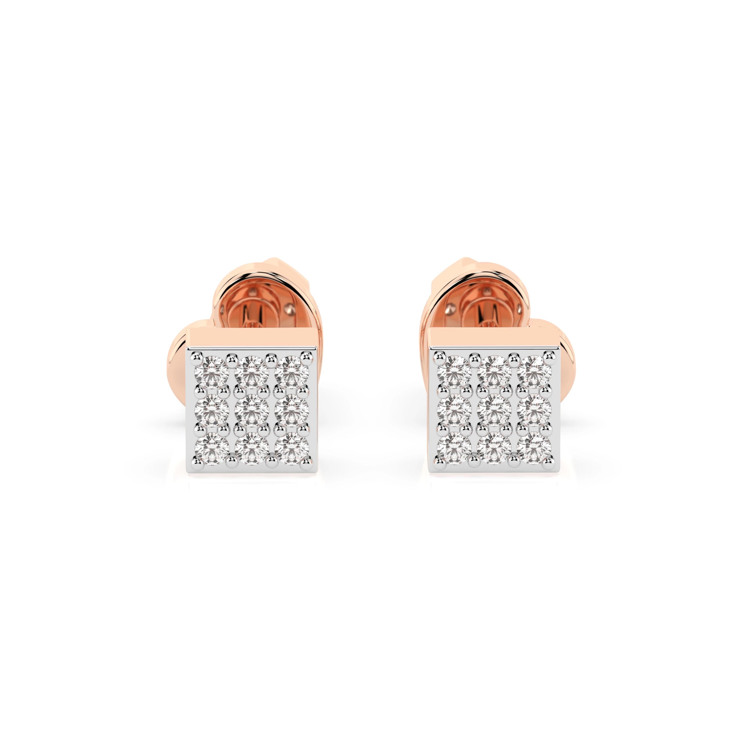 Illusion Earring (Round), 0.11 ct — 102-10063