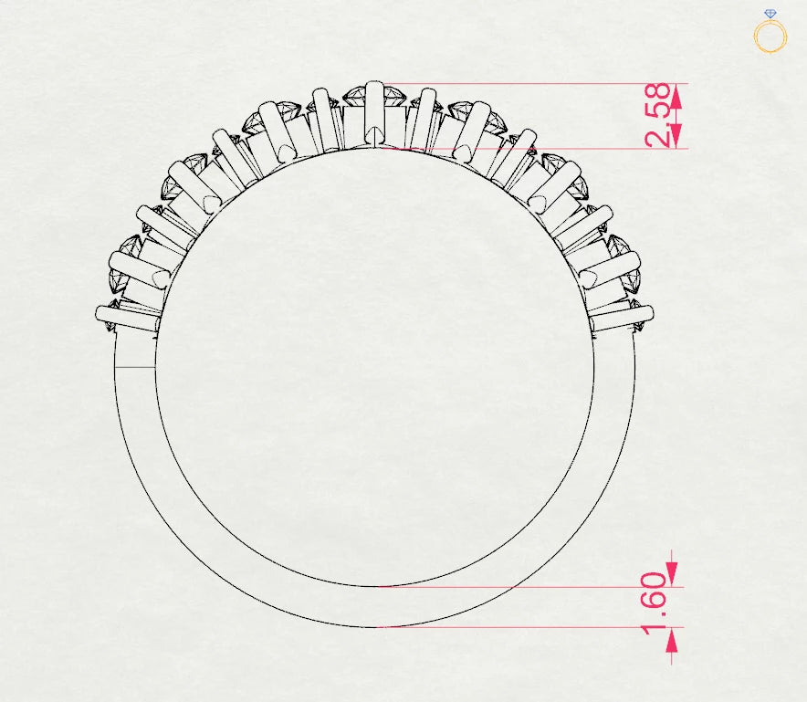 Eternity Ring (Round), 0.42 ct — 101-10147