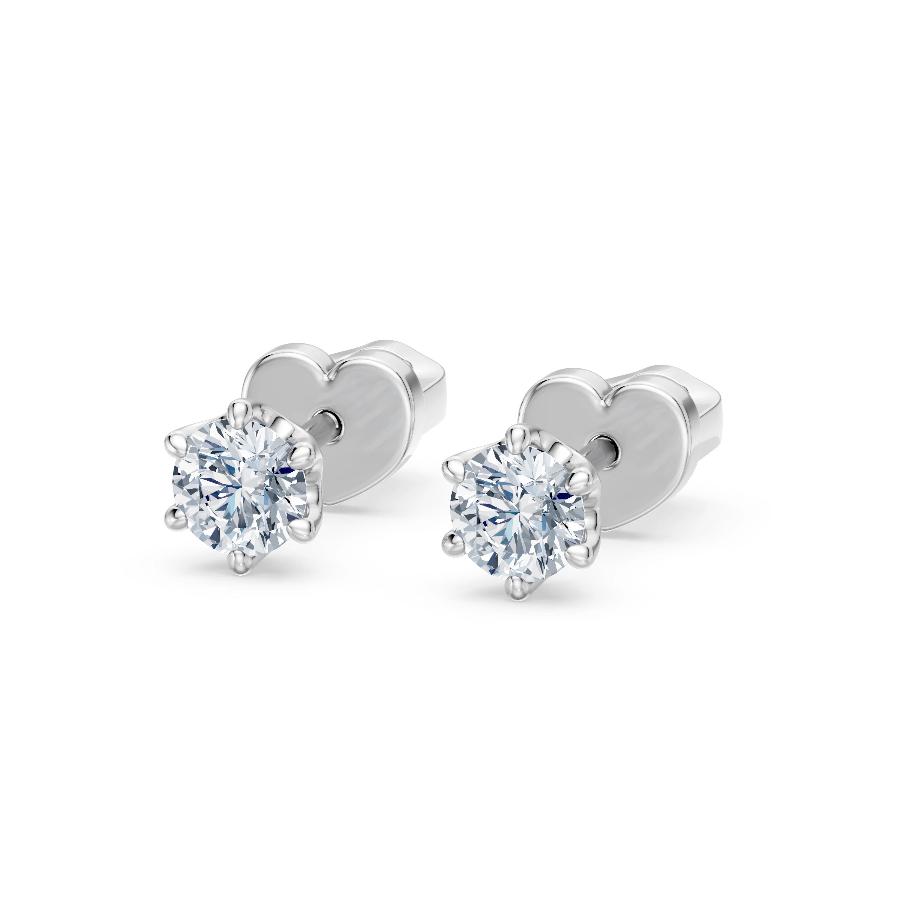Solitaire Butterfly Earring, 0.6 ct — 102-10040/1(4.2)