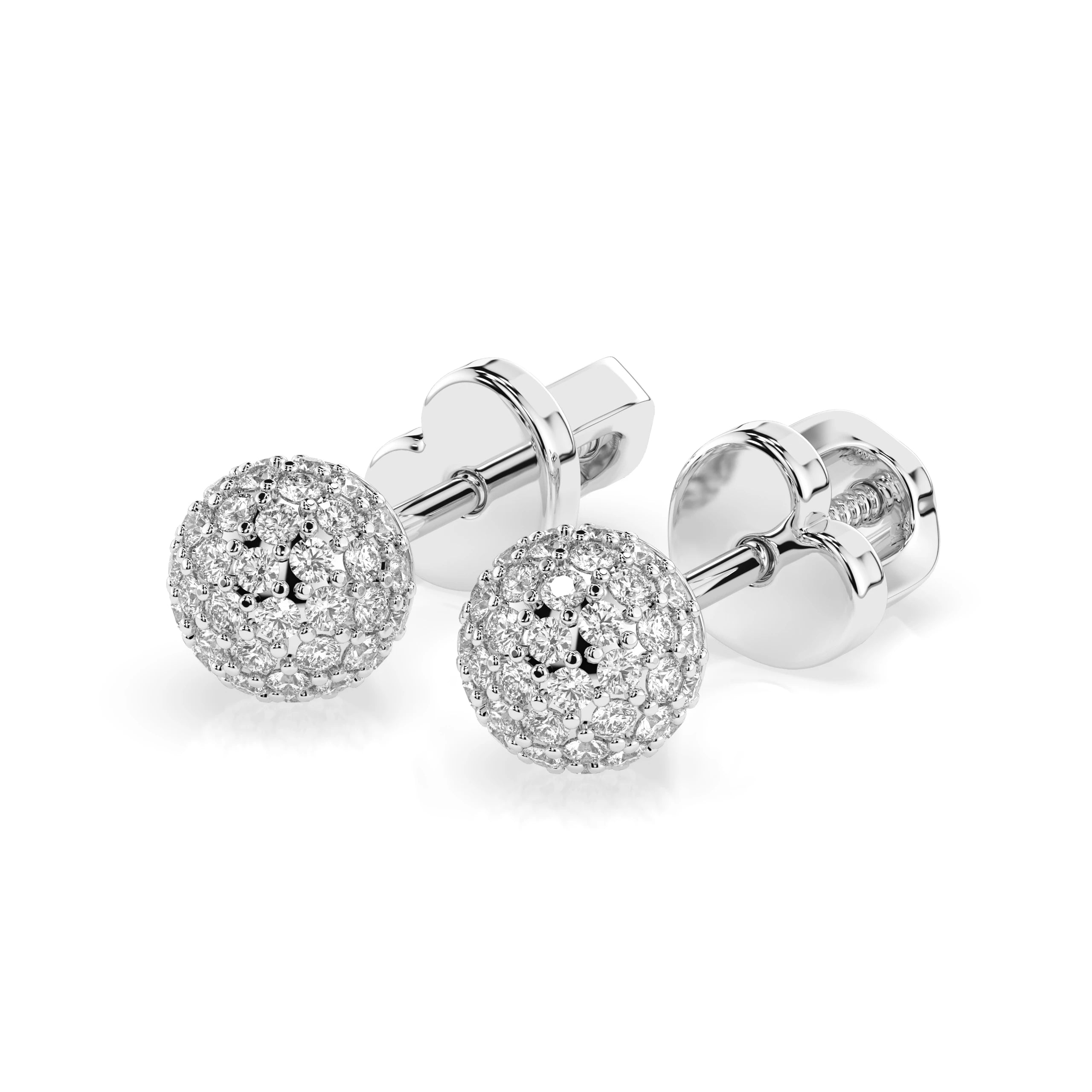 Illusion Earring (Round), 0.46 ct — 102-10090