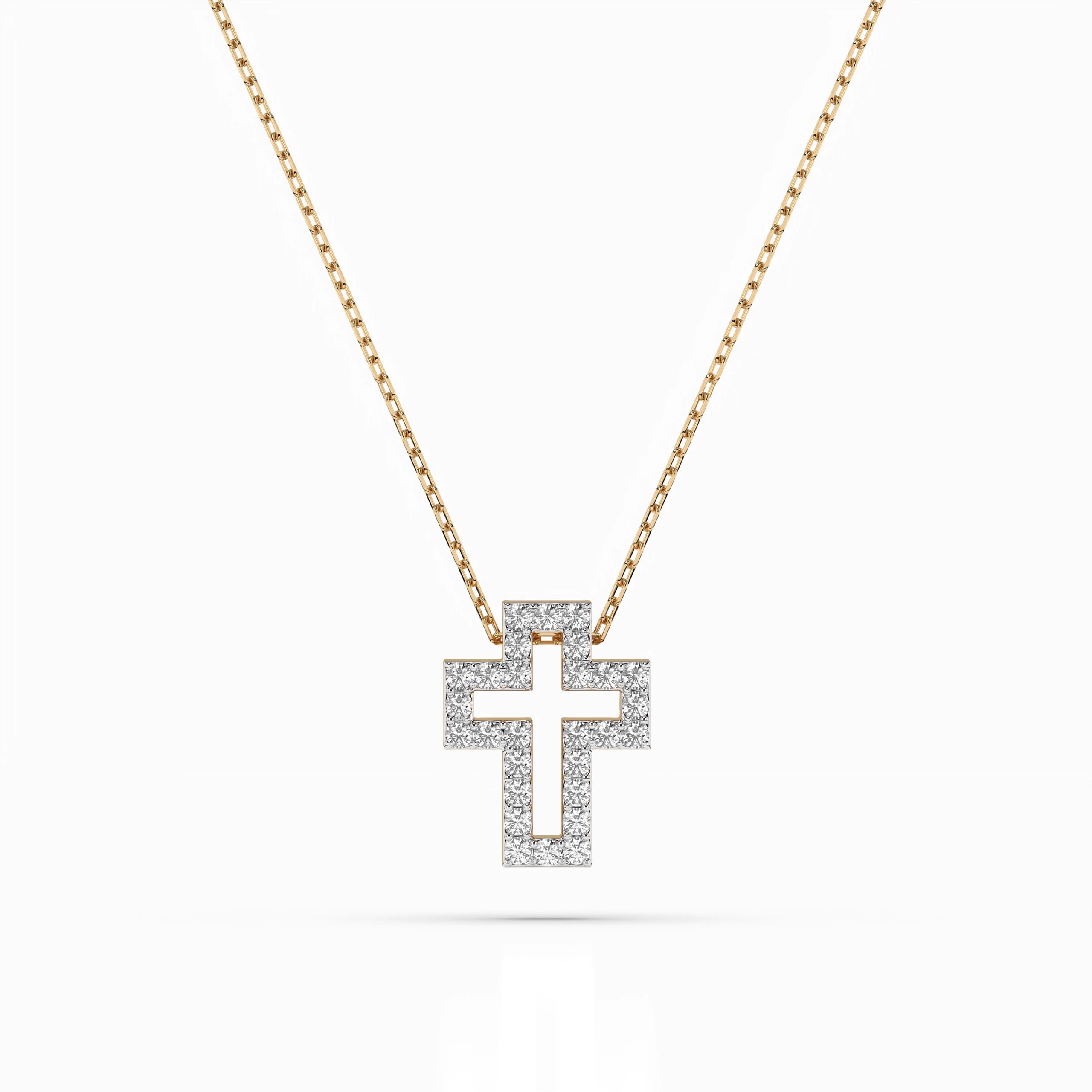 Minimalism Necklace (Round), 0.17 ct — 104-10030