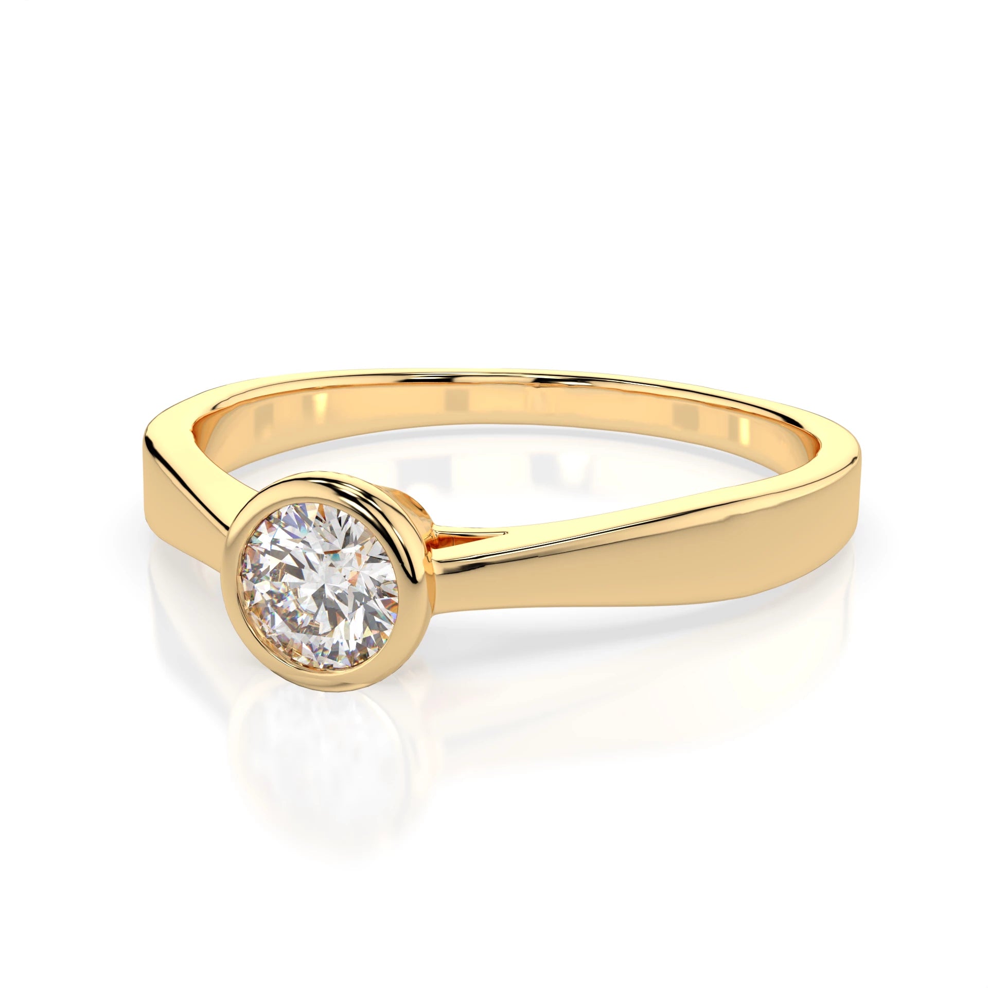 Solitaire Ring (Round), 0.2 ct — 101-10010(3.7)