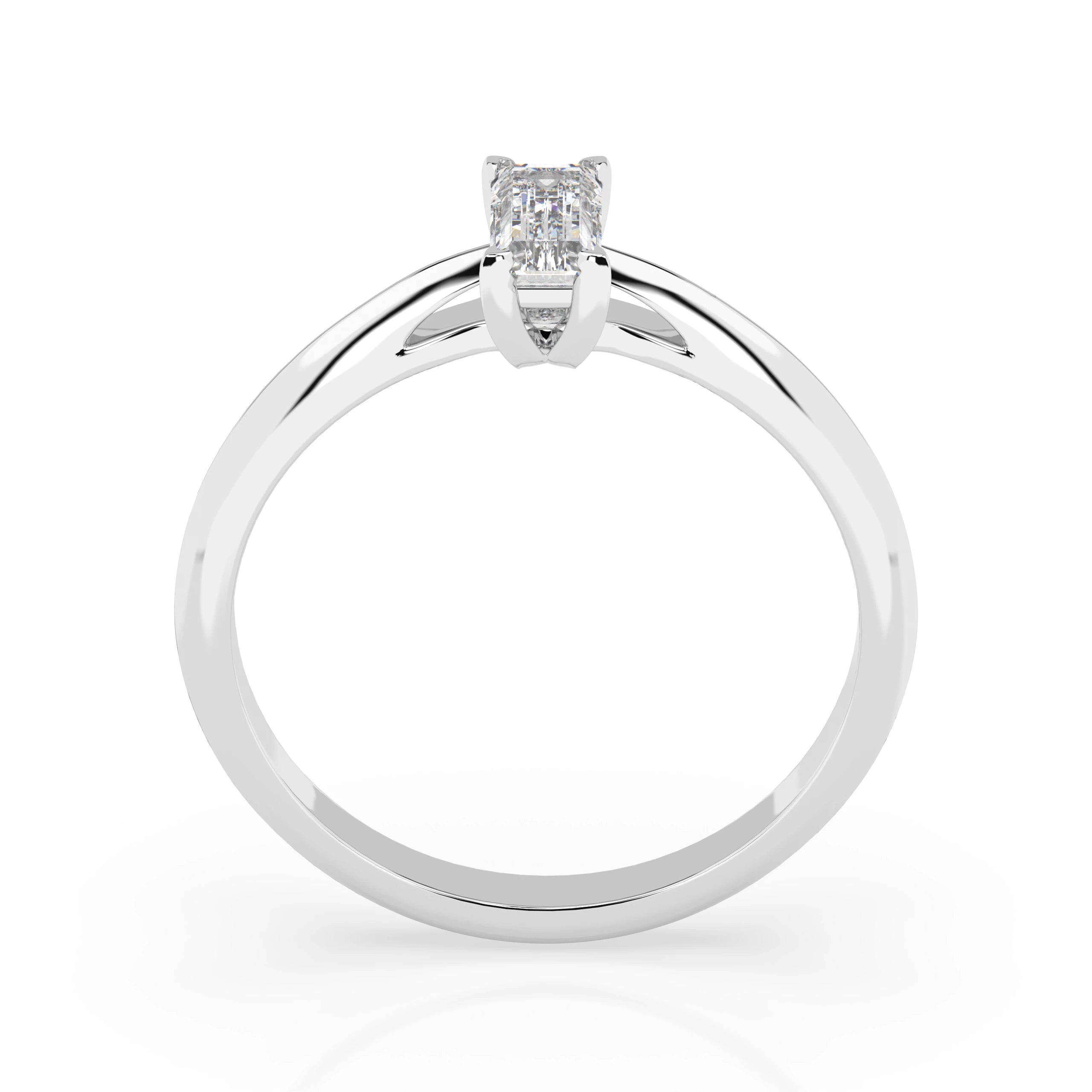 Solitaire Ring (Baguette), 0.3 ct — 101-10190(0.30)BAQ