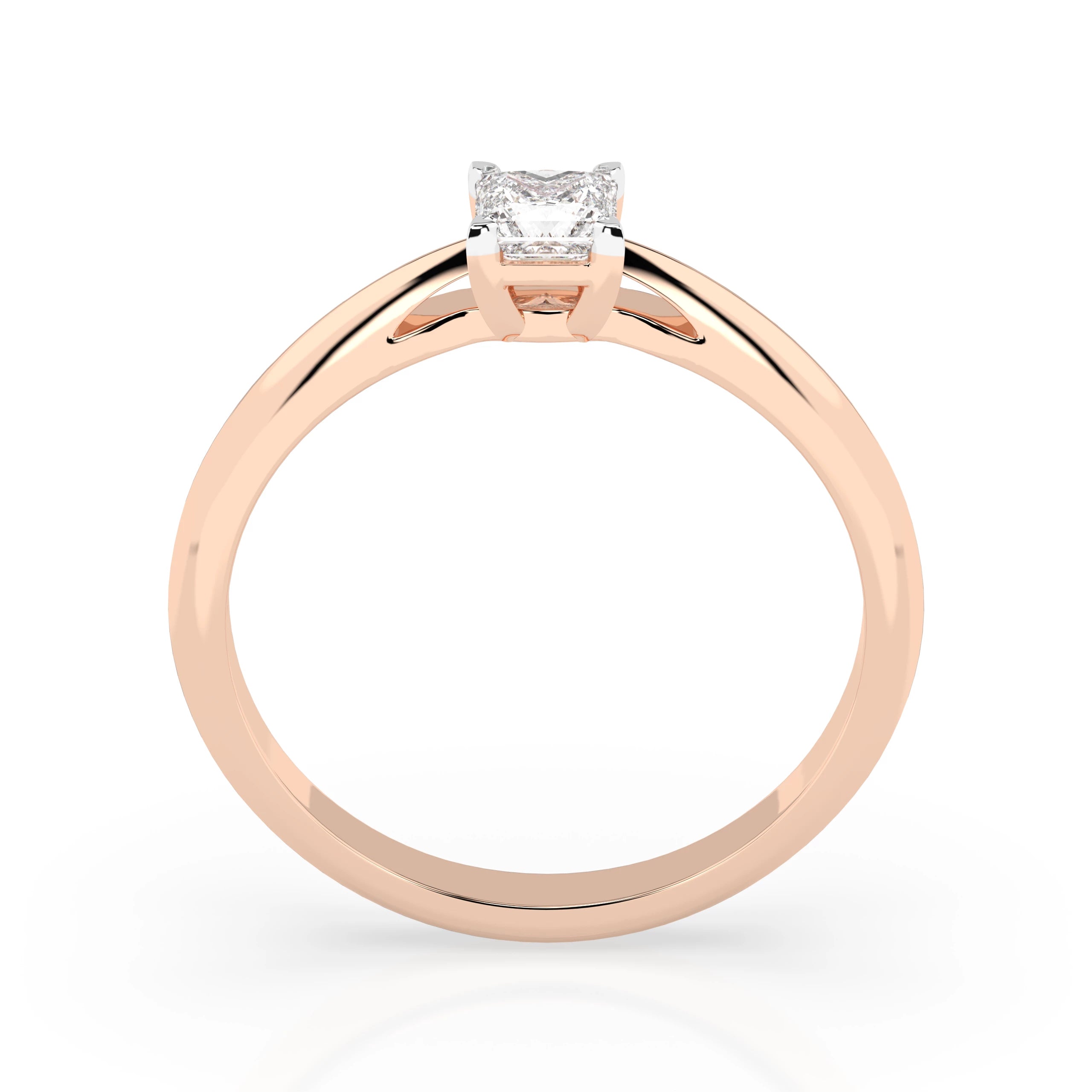 Solitaire Ring (Princess), 0.3 ct — 101-10190(0.30)PR