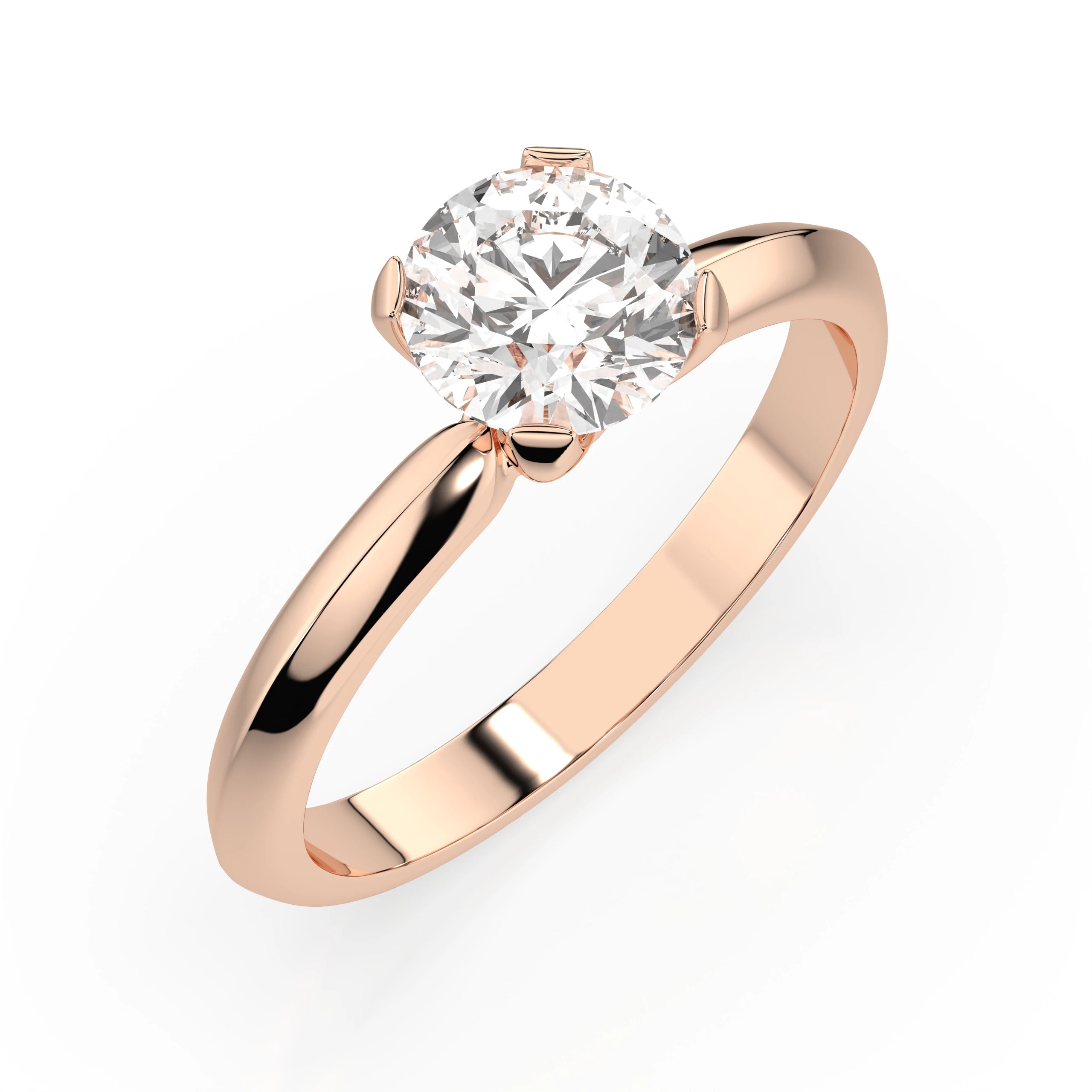 Solitaire Ring (Round), 1.0 ct — 101-10089(6.5)