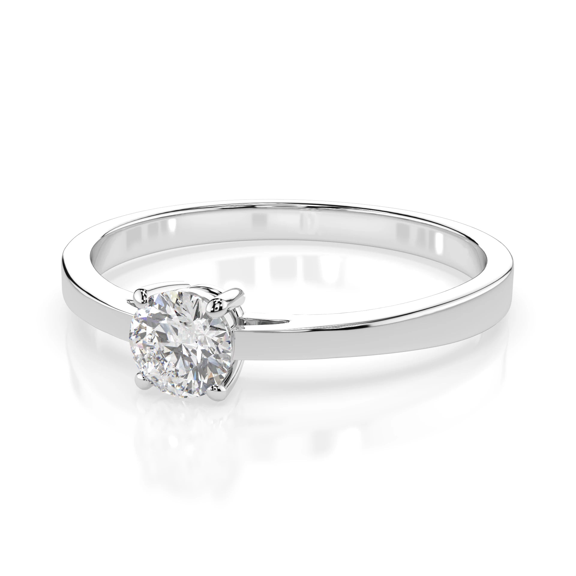 Solitaire Ring (Round), 0.3 ct — 101-10012/1(4.2)