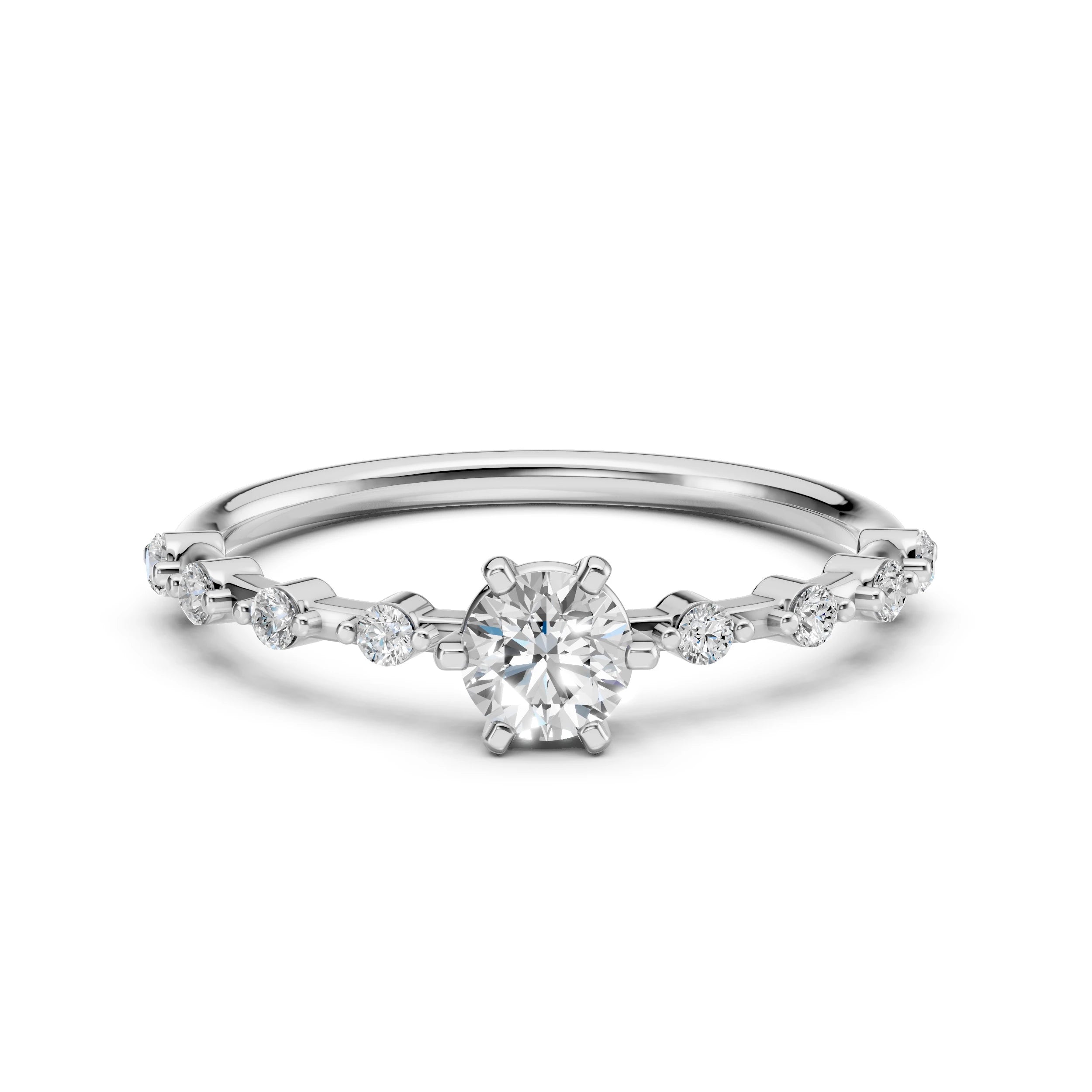 Solitaire Eternity Ring (Round), 0.4 ct — 101-10144(4.7)