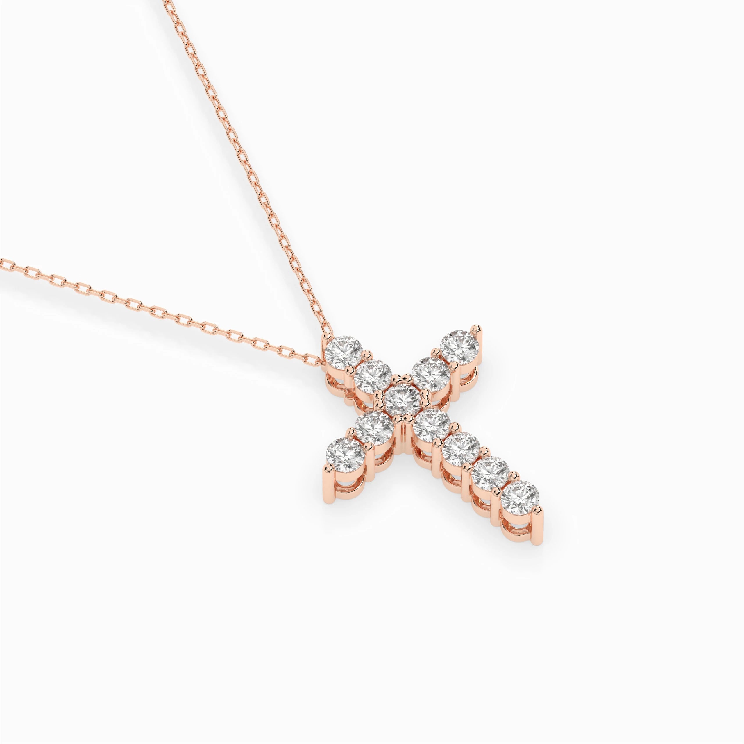 Minimalism Necklace (Round), 1.1 ct — 104-10039(3.0)