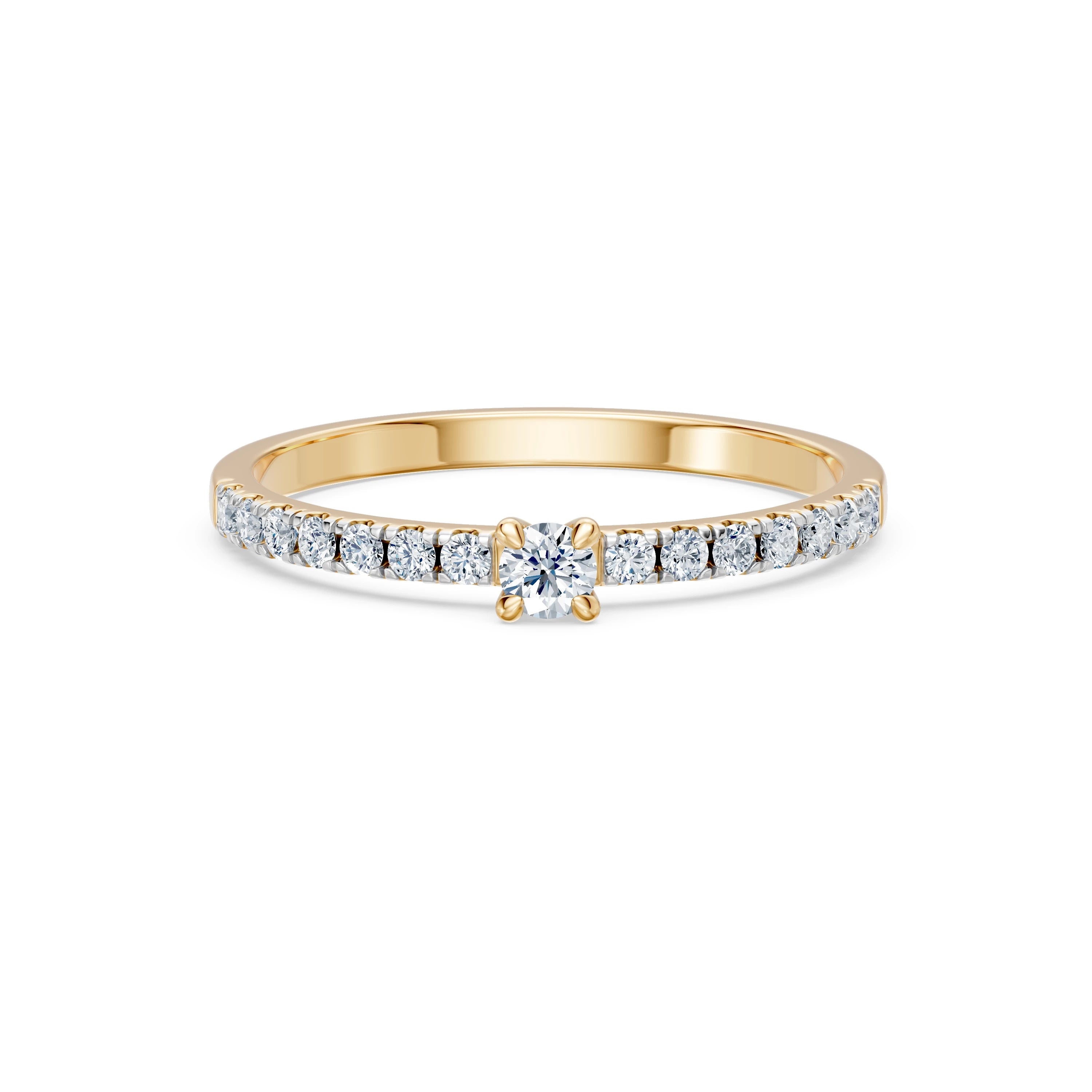 Solitaire Eternity Ring, 0.09 ct — 101-10126/1(2.8)