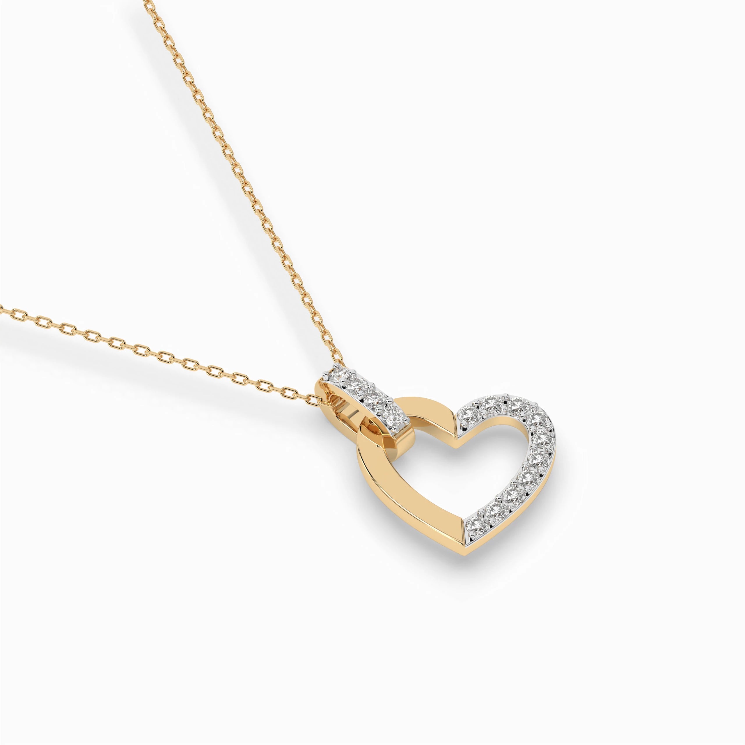 Minimalism Necklace (Round), 0.18 ct — 104-10058