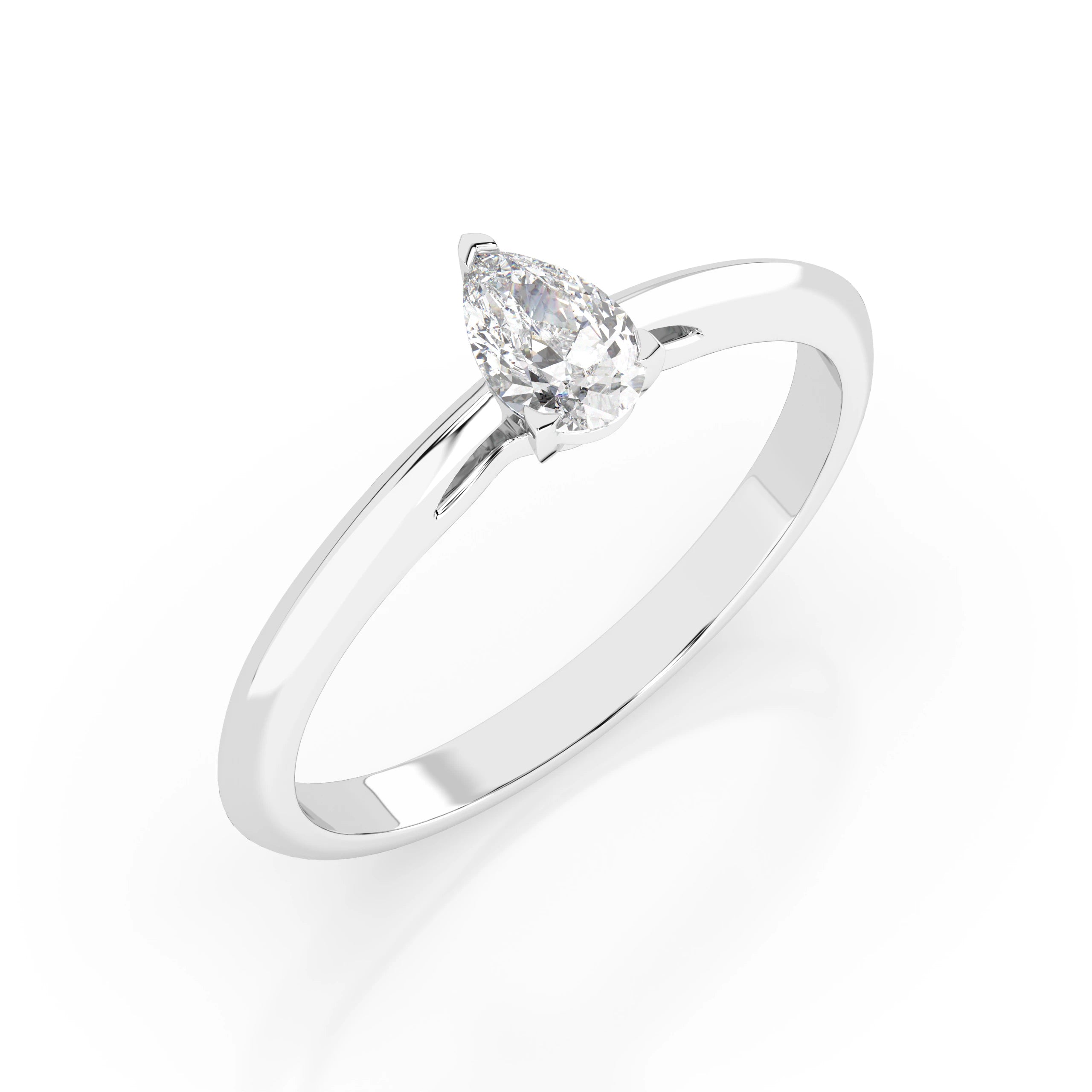 Solitaire Ring (Pear), 0.3 ct — 101-10190(0.30)PAR