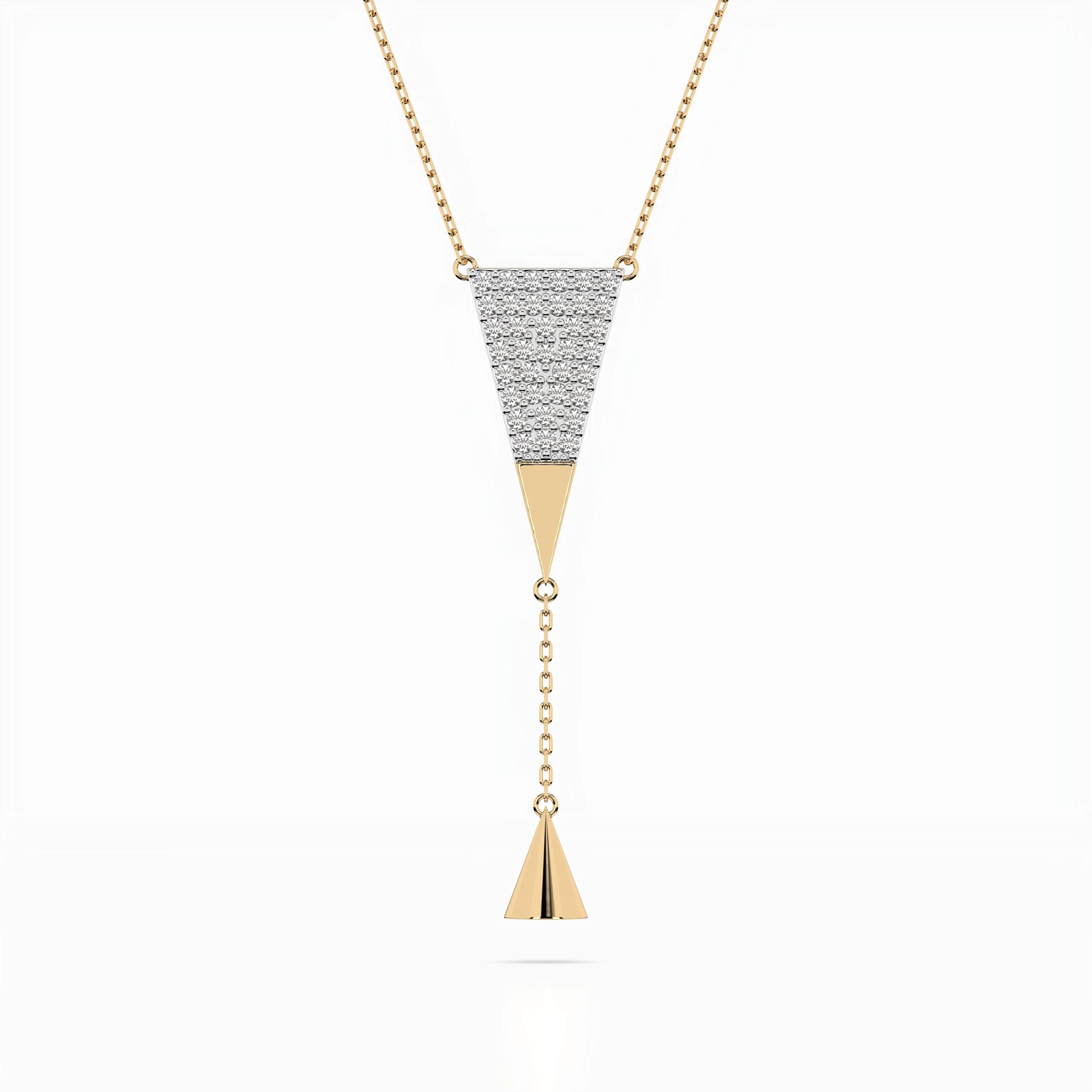 Minimalism Necklace (Round), 0.22 ct — 104-10018