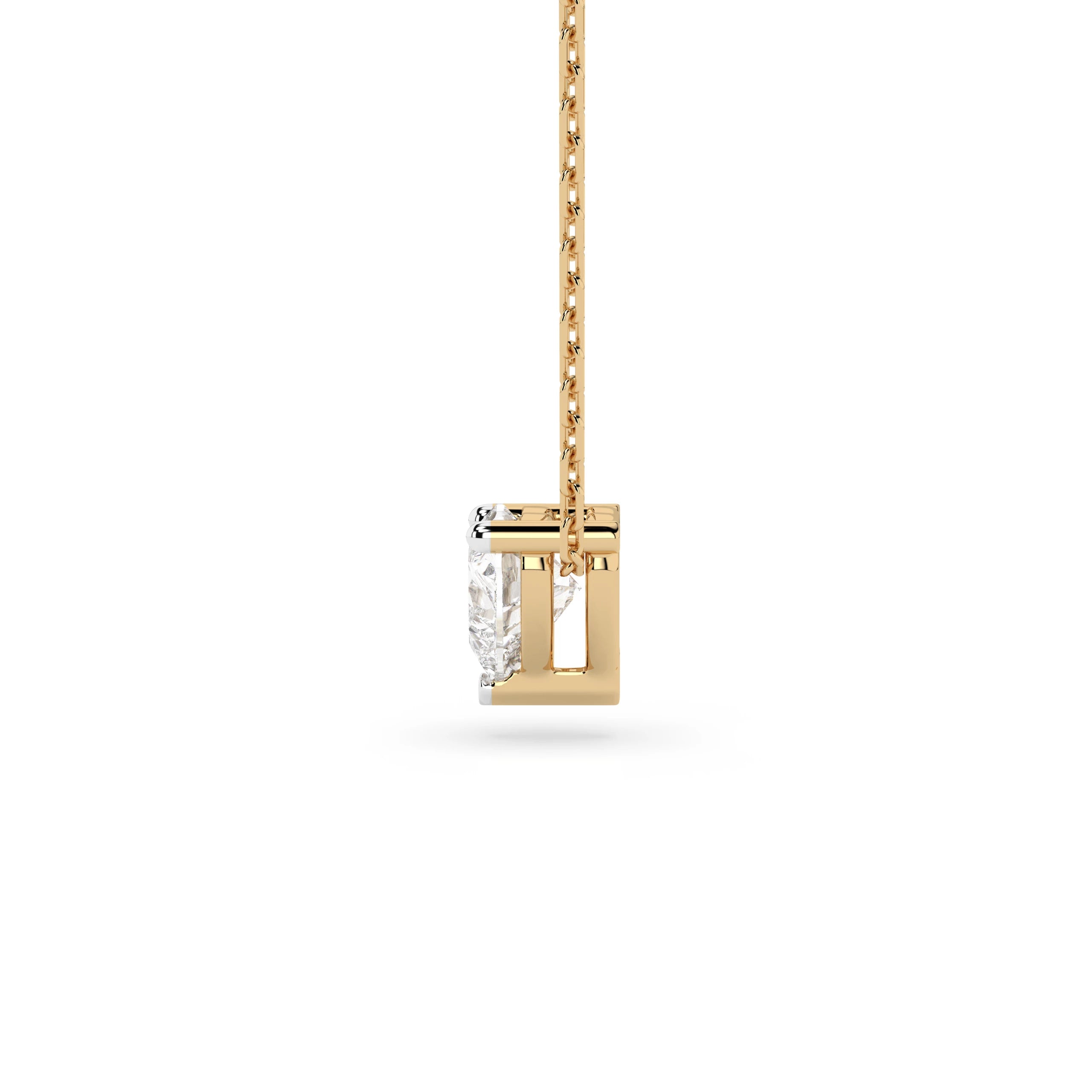 Solitaire Necklace (Heart), 0.3 ct — 104-10066(0.30)HRT