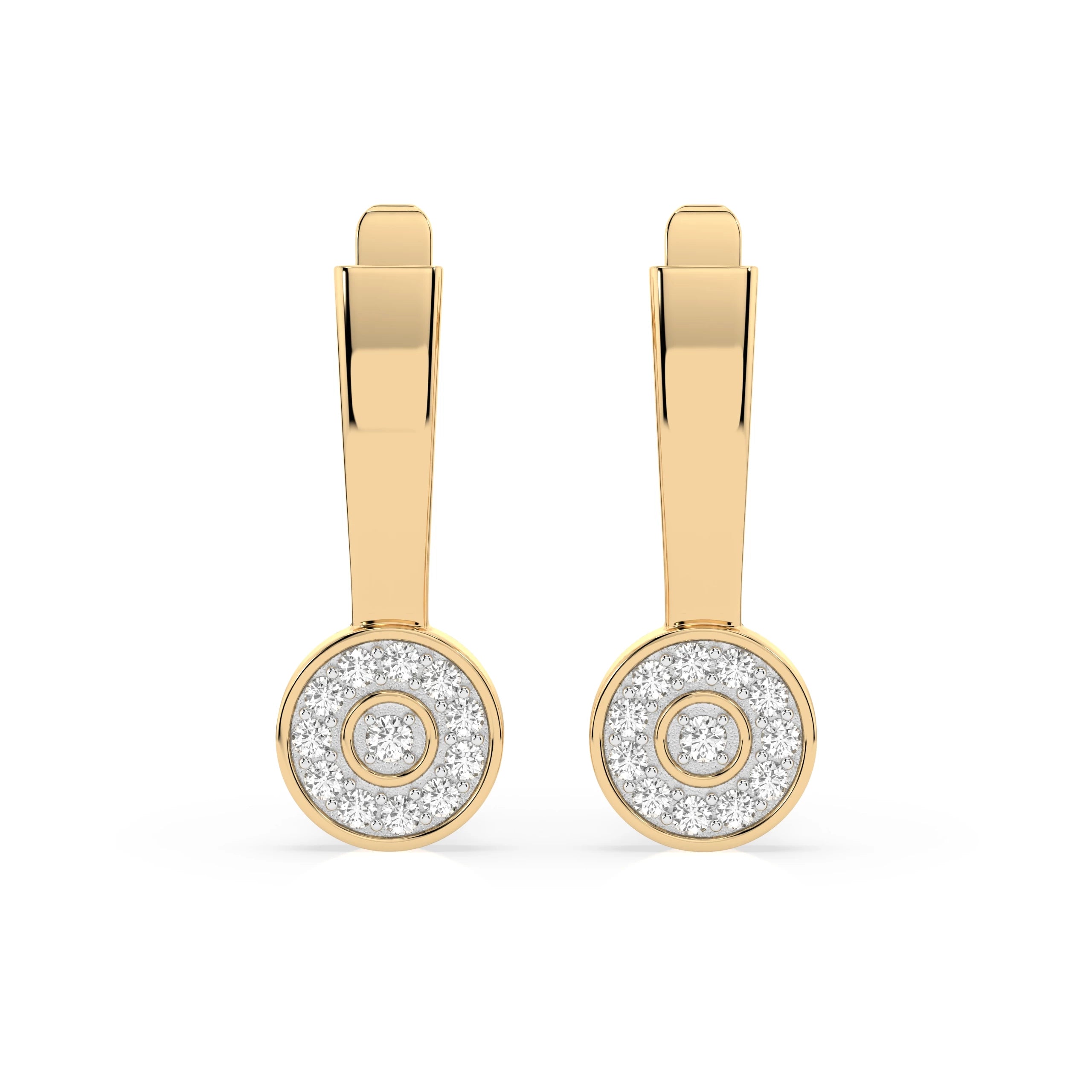 Illusion Earring (Round), 0.13 ct — 102-10075
