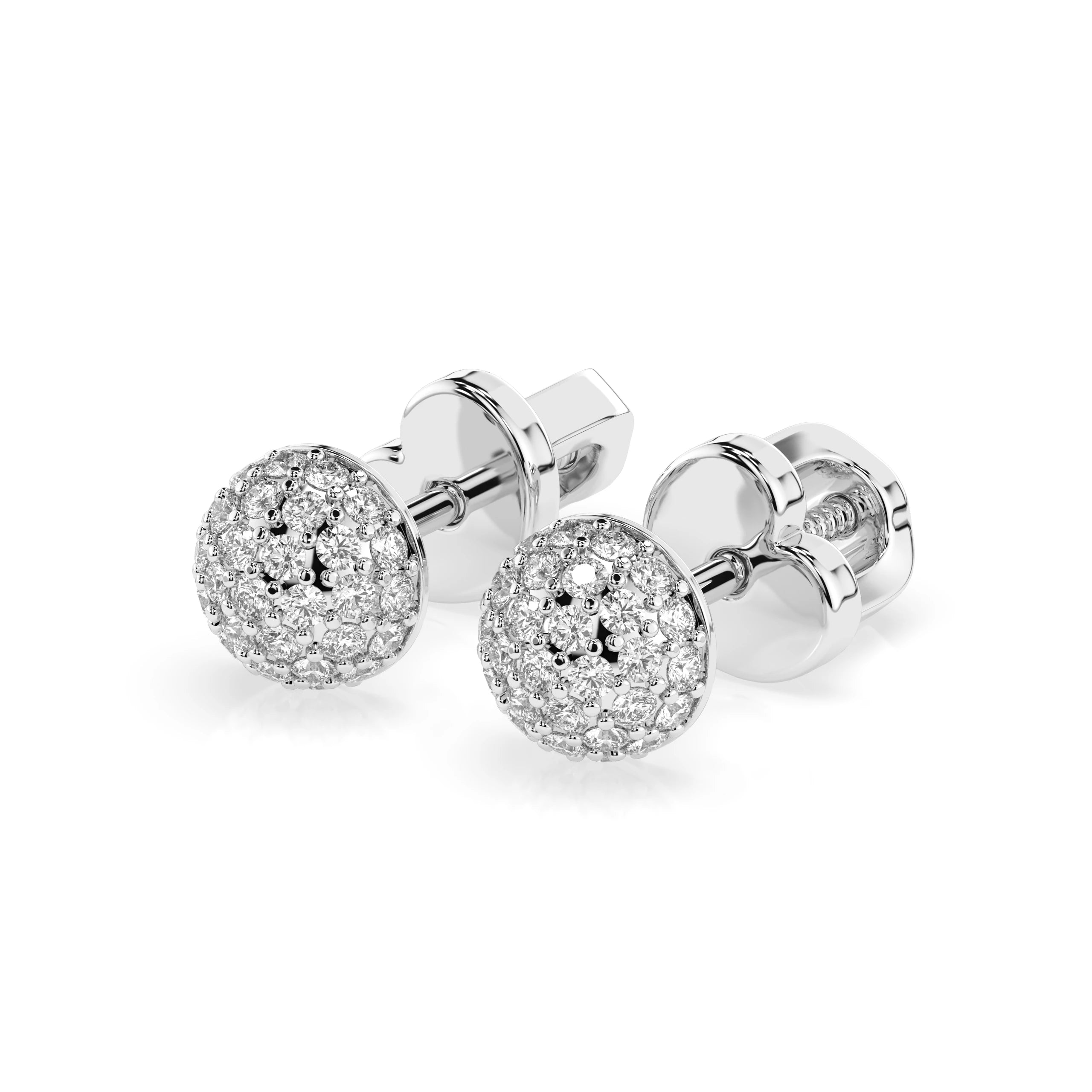 Illusion Earring (Round), 0.32 ct — 102-10090/1