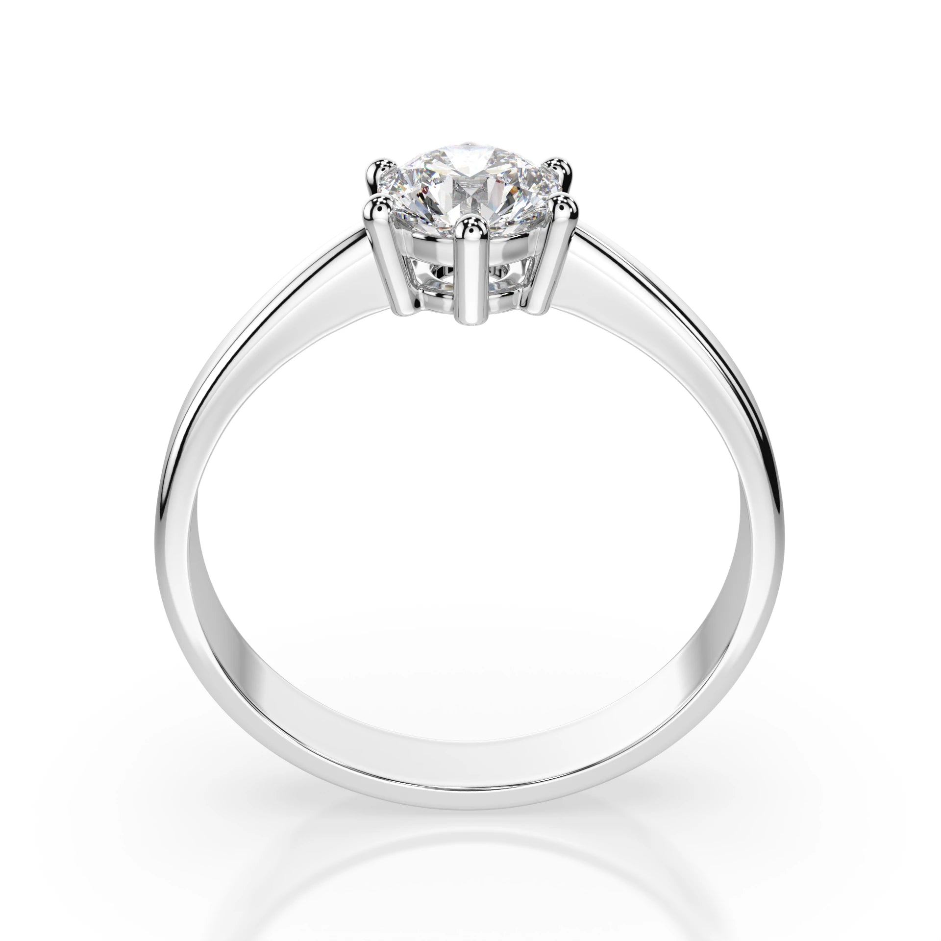 Solitaire Ring (Round), 0.4 ct — 101-10151(4.7)