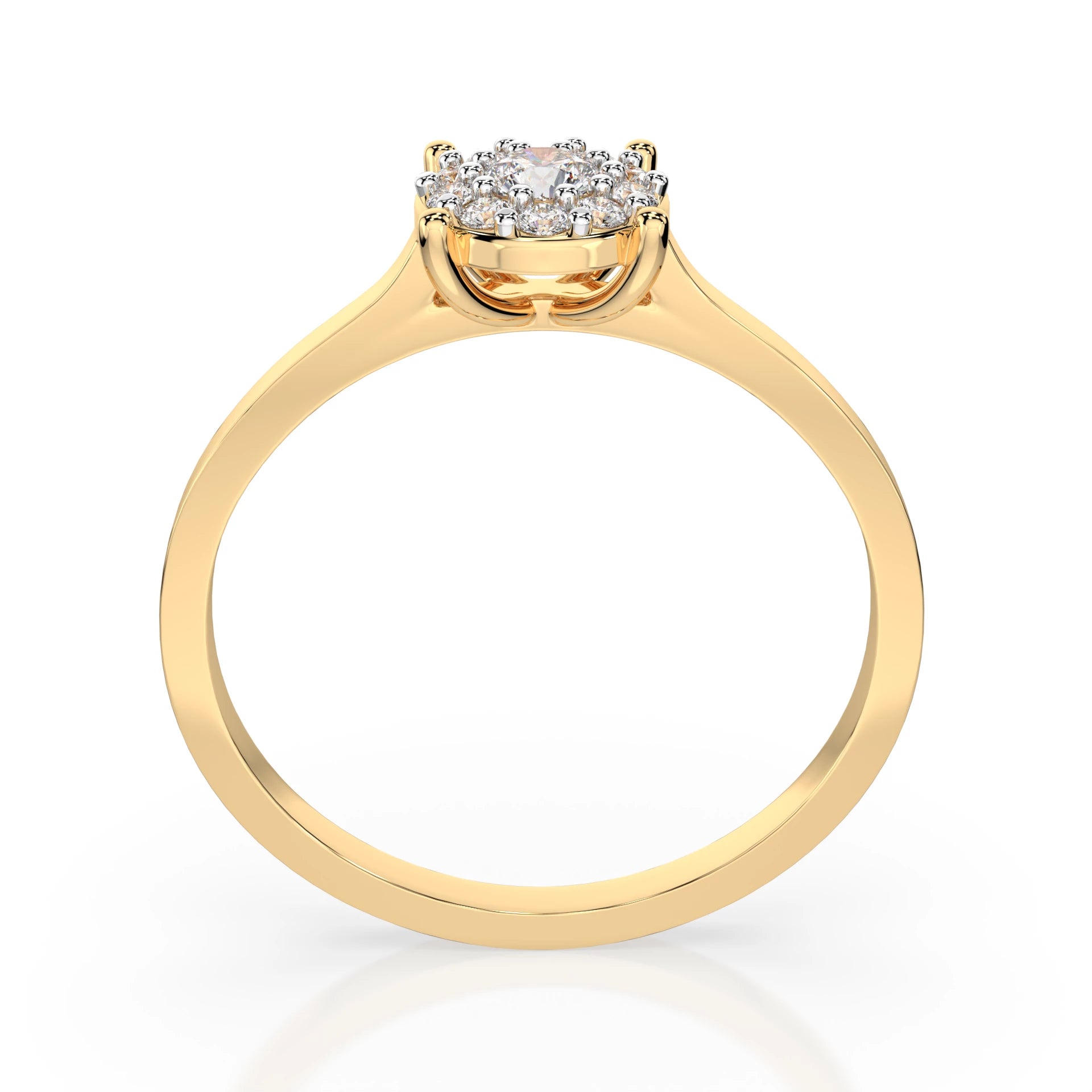 Solitaire Eternity Ring (Round), 0.1 ct — 101-10017/1(3.0)
