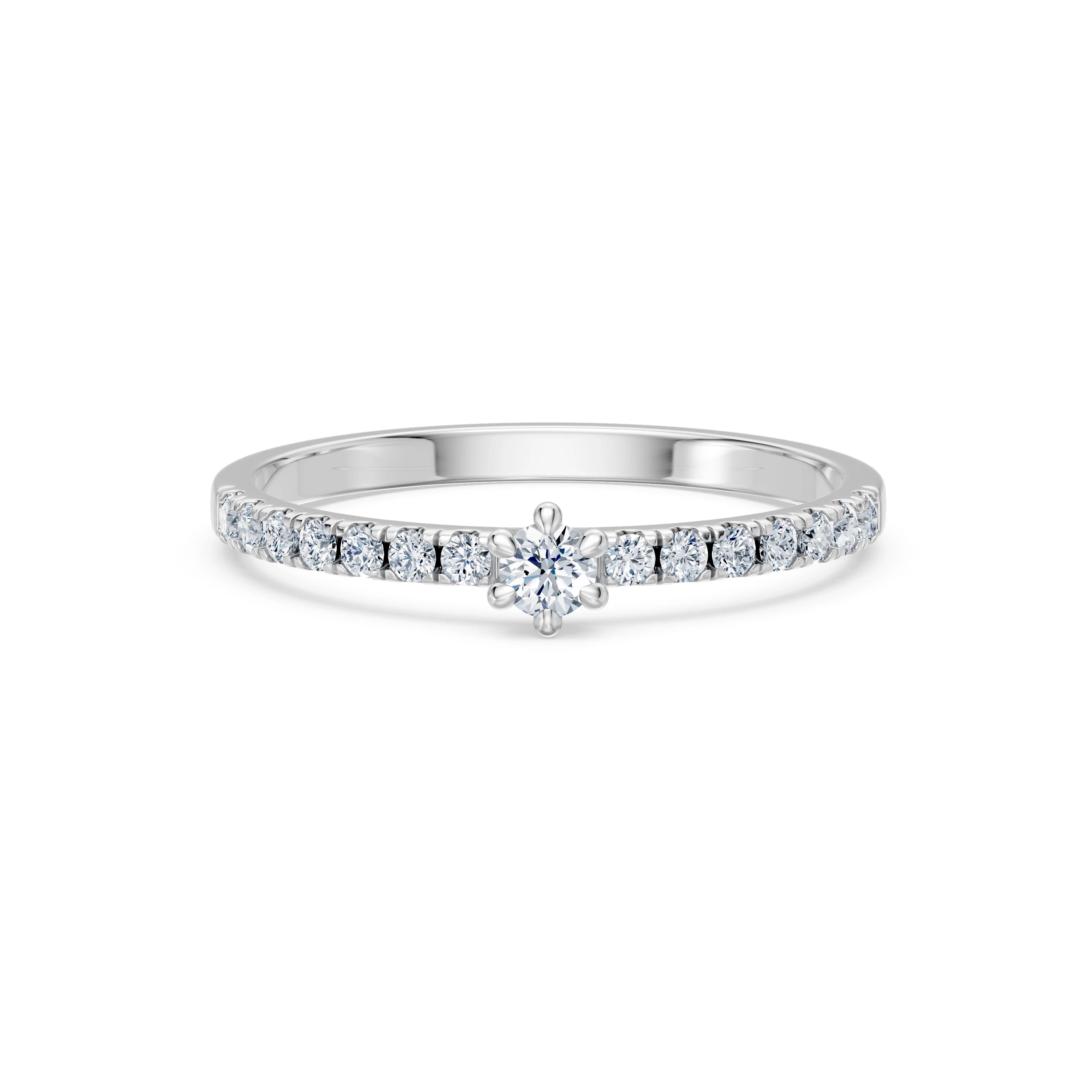 Solitaire Eternity Ring, 0.09 ct — 101-10126/3(2.8)