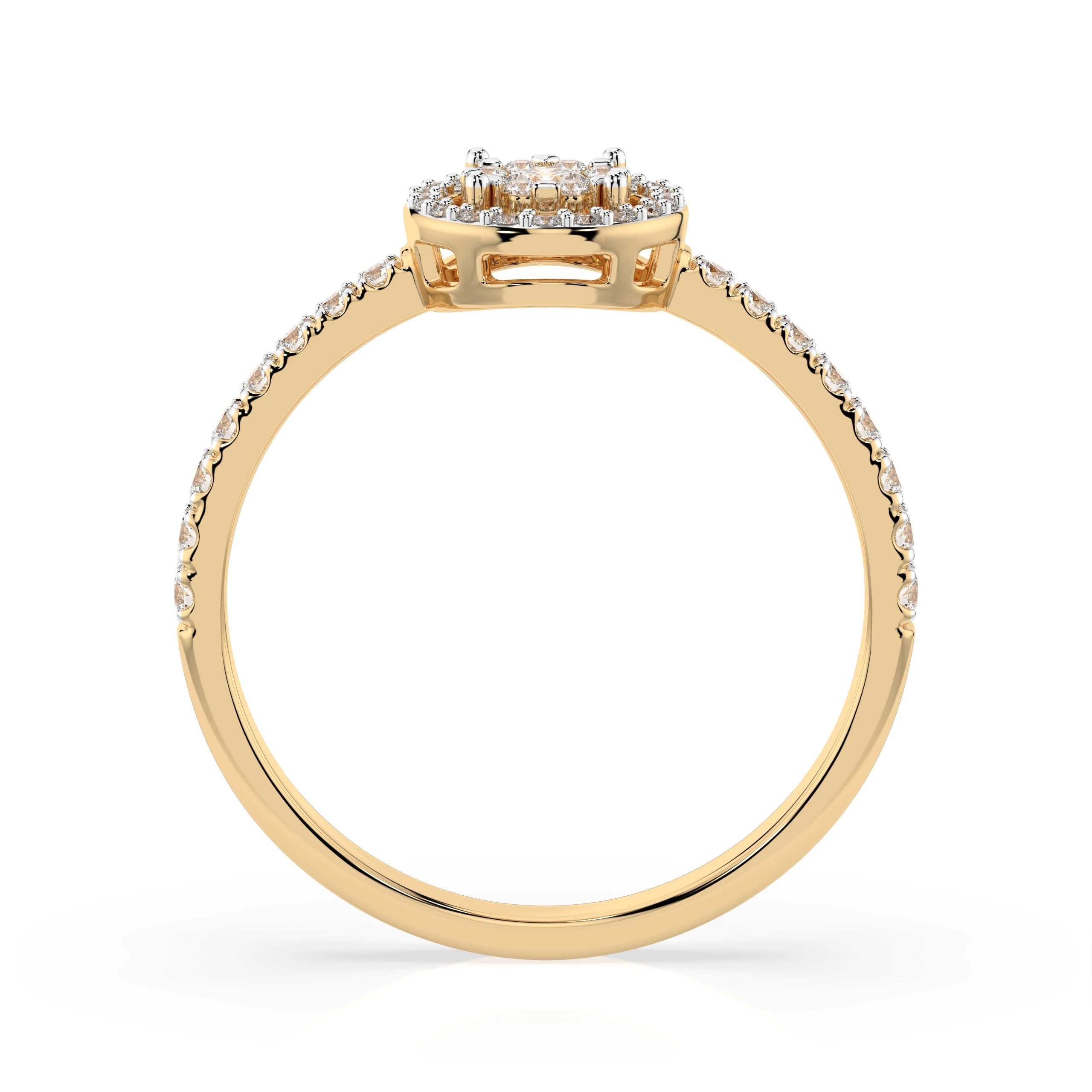 Illusion Ring (Round), 0.06 ct — 101-10018(2.5)