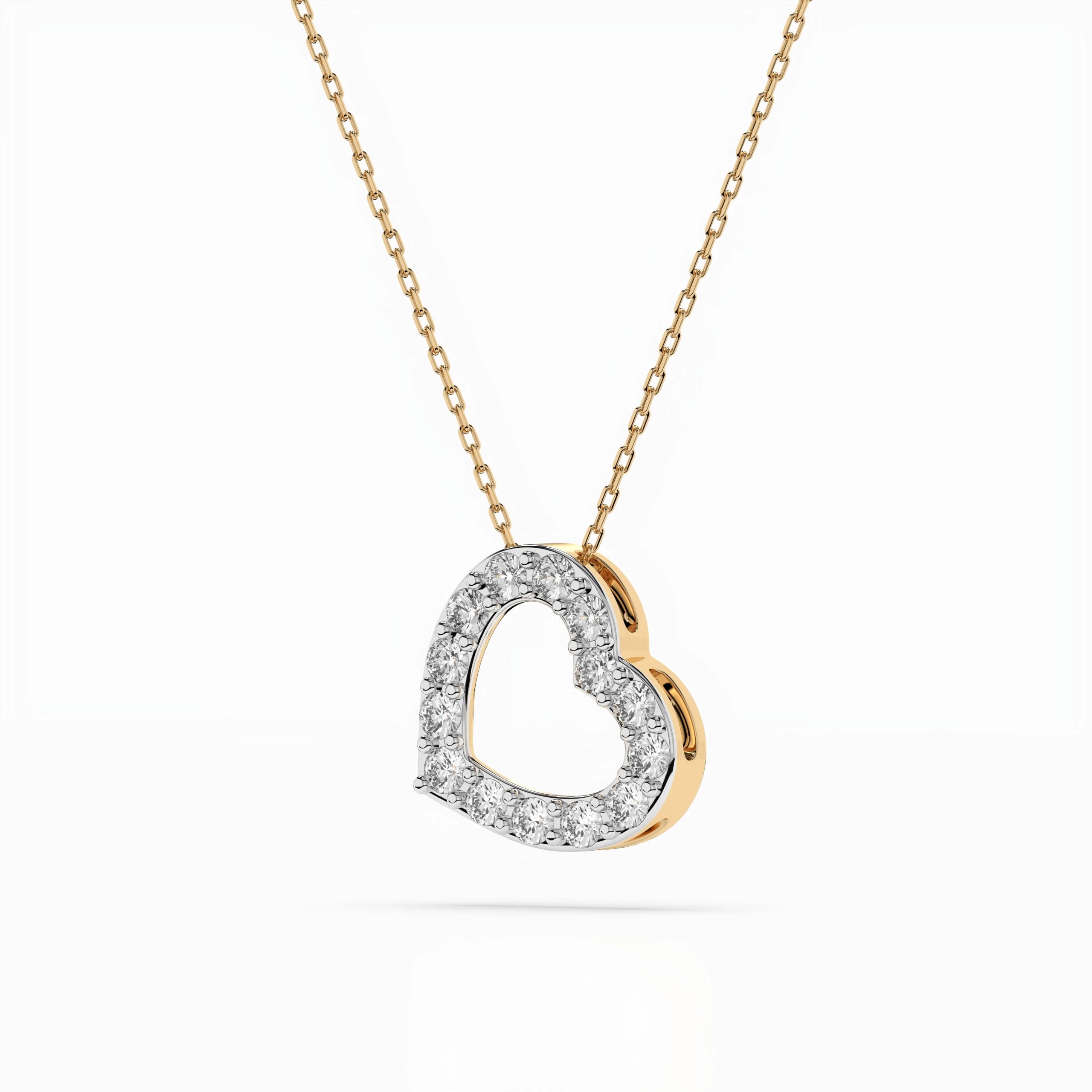 Minimalism Necklace (Round), 0.35 ct — 104-10061