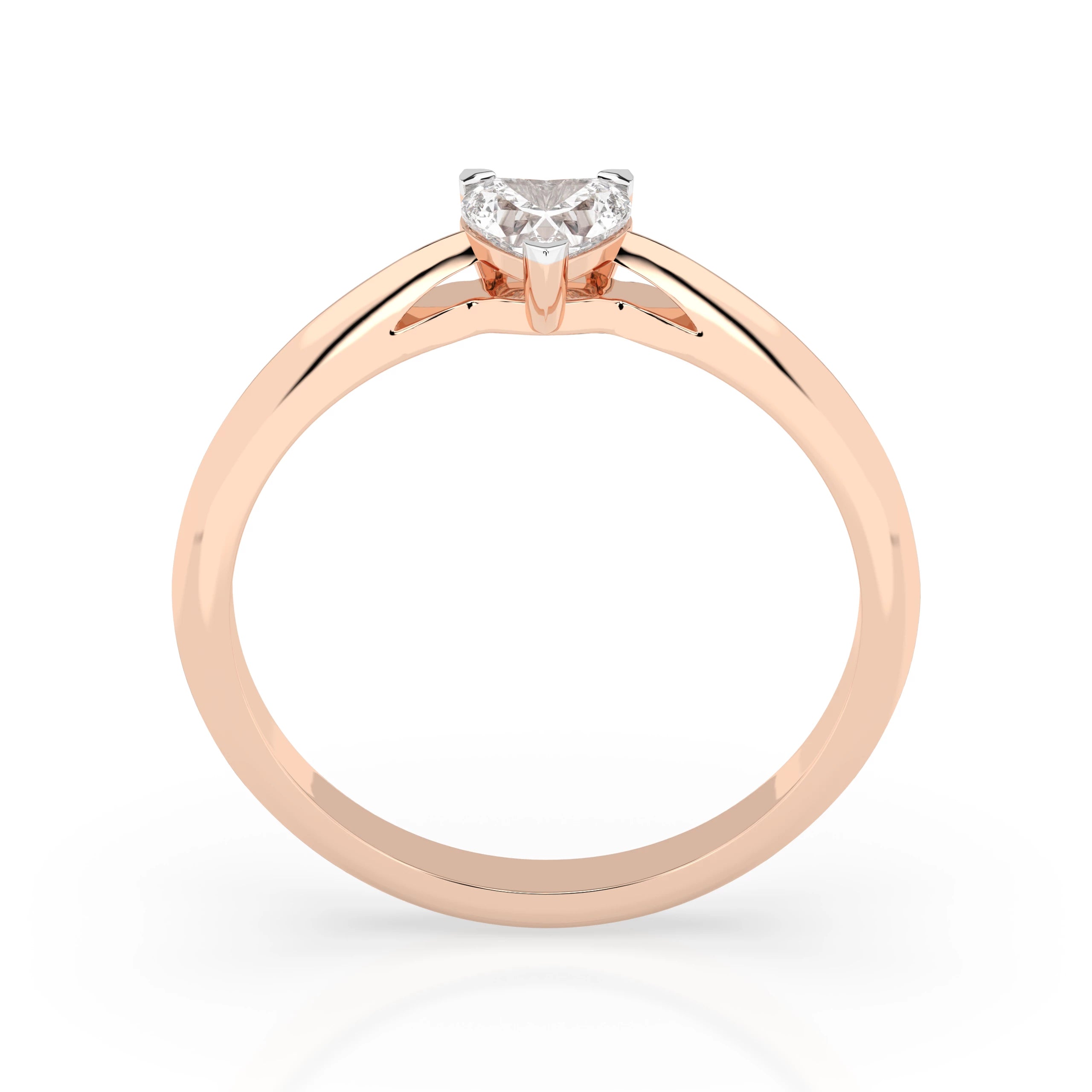 Solitaire Ring (Heart), 0.3 ct — 101-10190(0.30)HRT