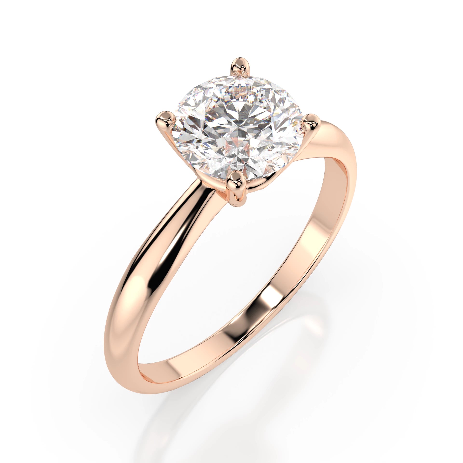 Solitaire Ring (Round), 0.7 ct — 101-10021(5.7)