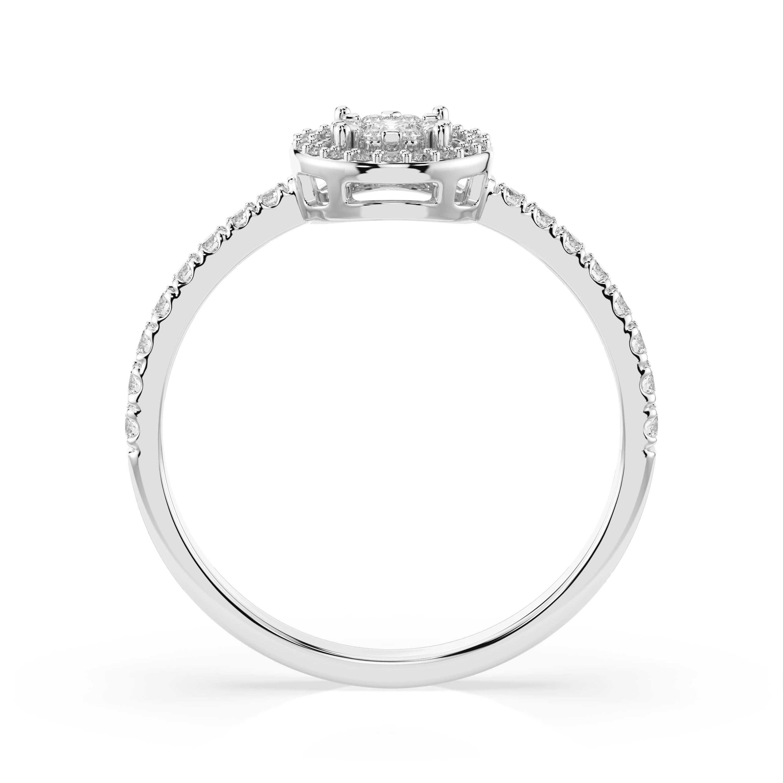 Illusion Ring (Round), 0.03 ct — 101-10018(2.0)