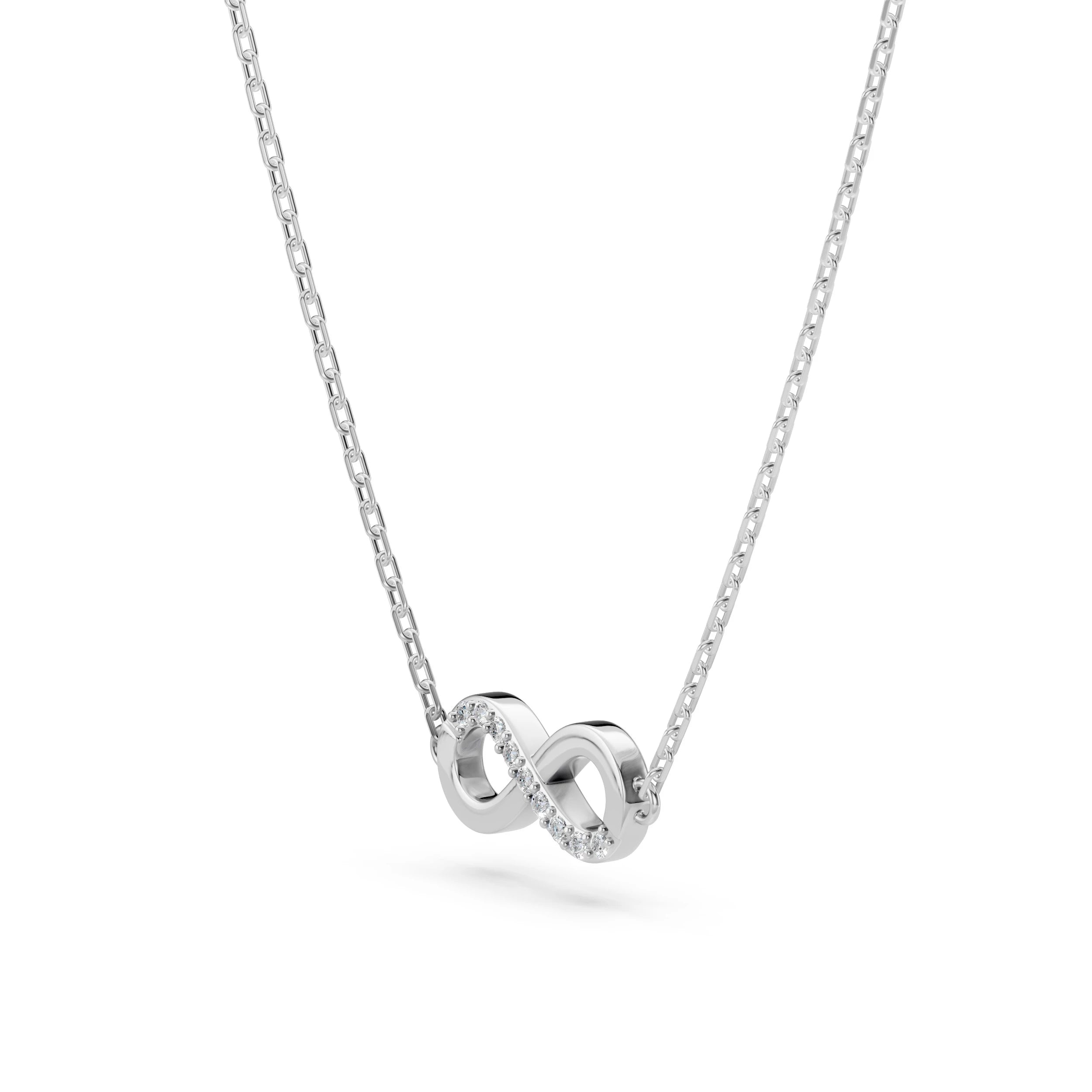 Minimalism Necklace (Round), 0.05 ct — 104-10072