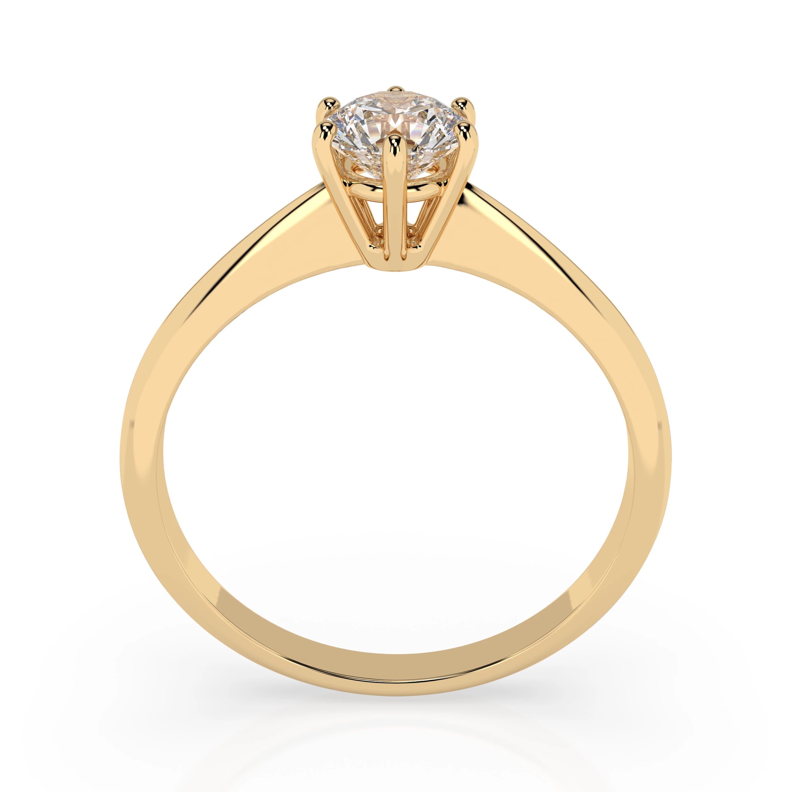 Solitaire Ring (Round), 0.5 ct — 101-10027(5.1)