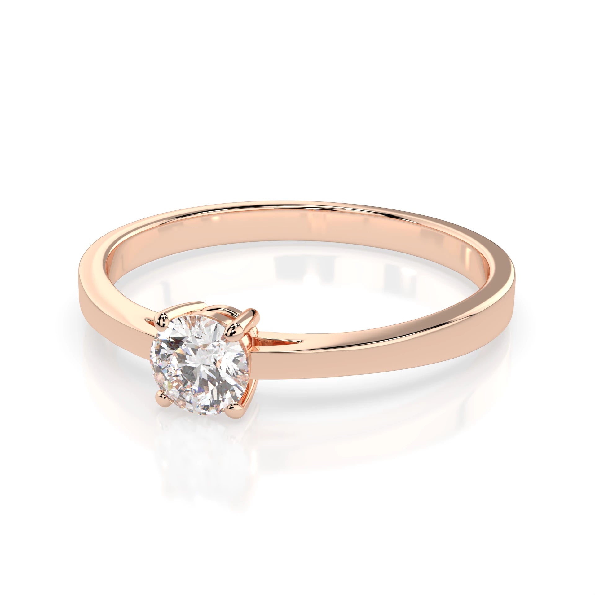 Solitaire Ring (Round), 0.3 ct — 101-10012/1(4.2)