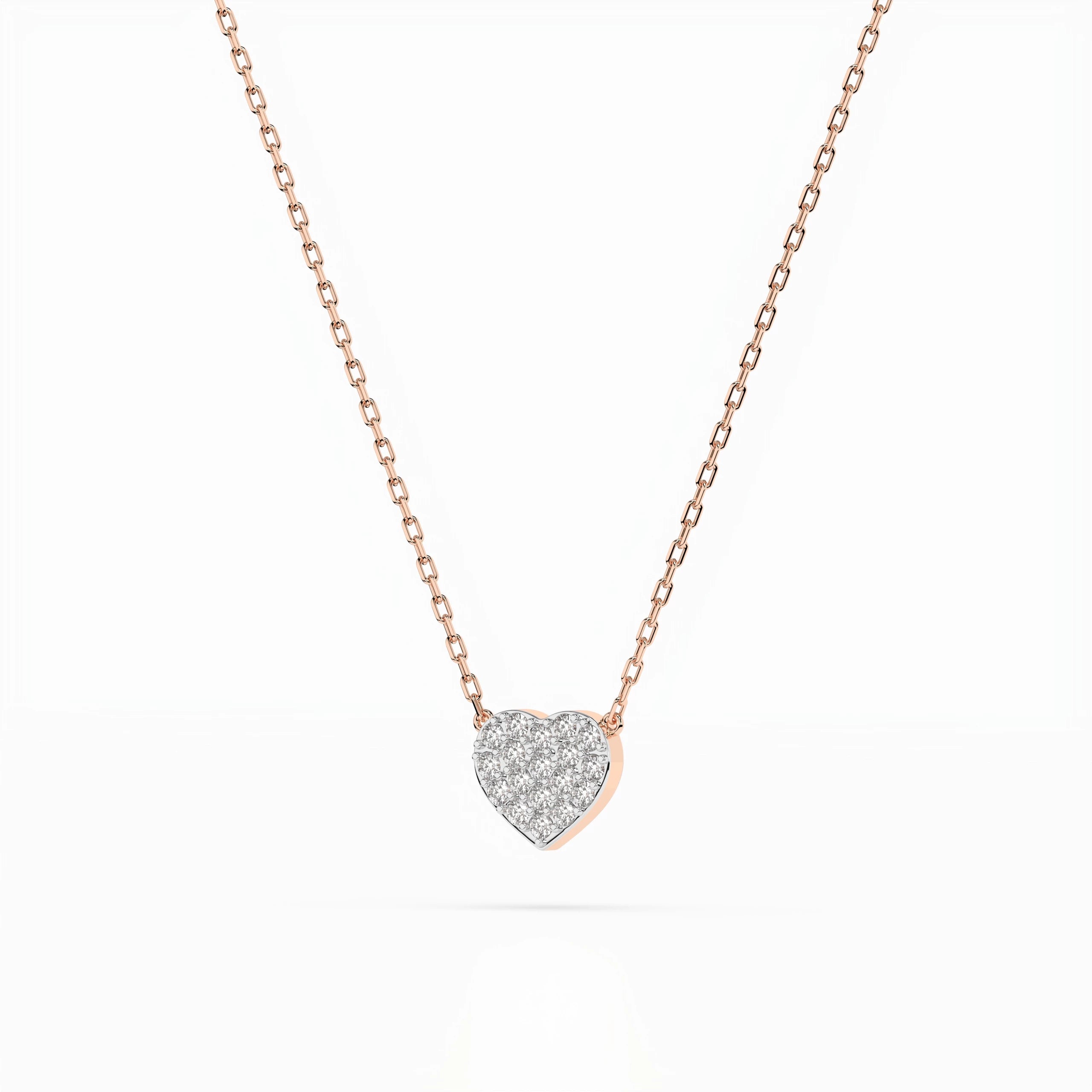 Illusion Necklace (Round), 0.09 ct — 104-10059