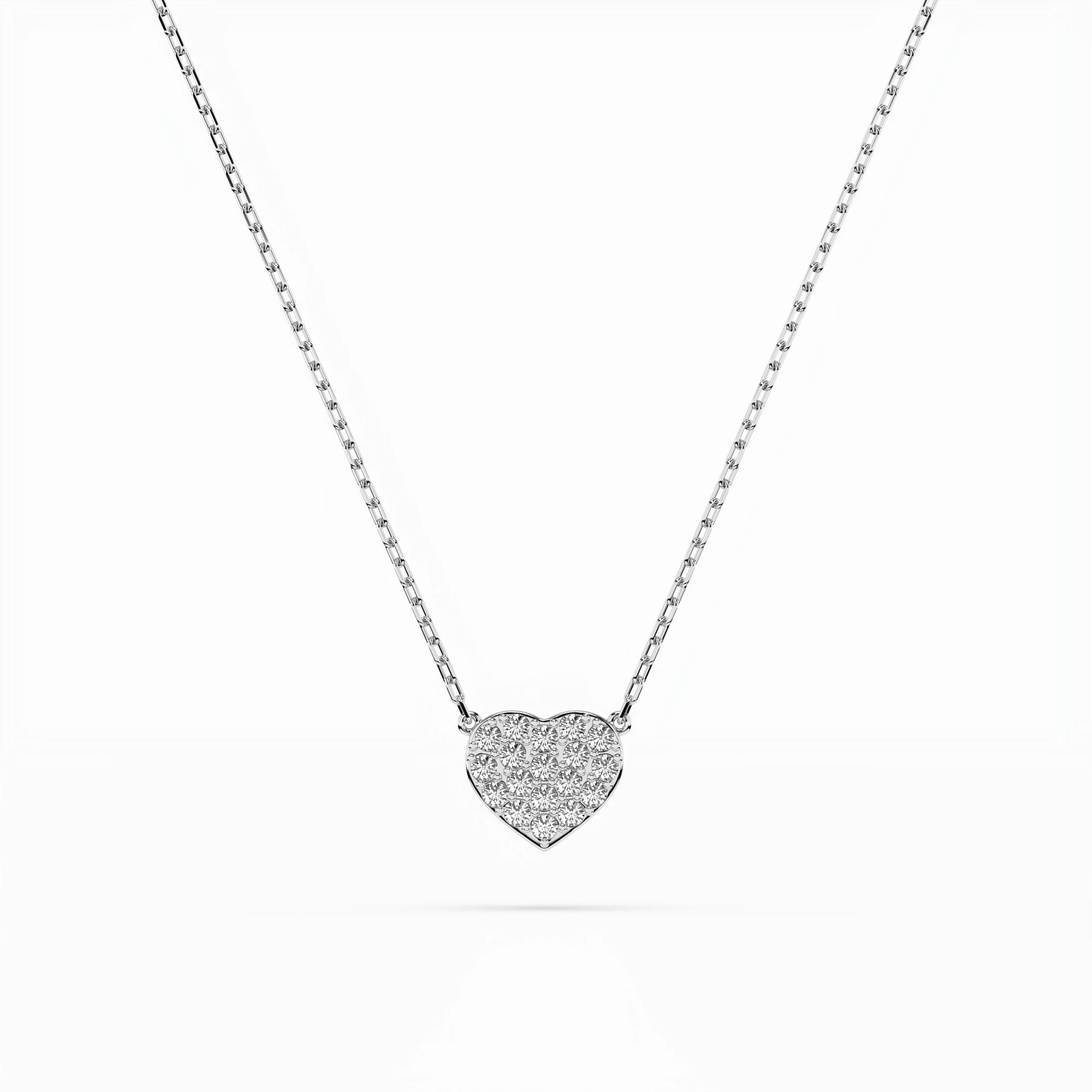 Illusion Necklace (Round), 0.09 ct — 104-10059