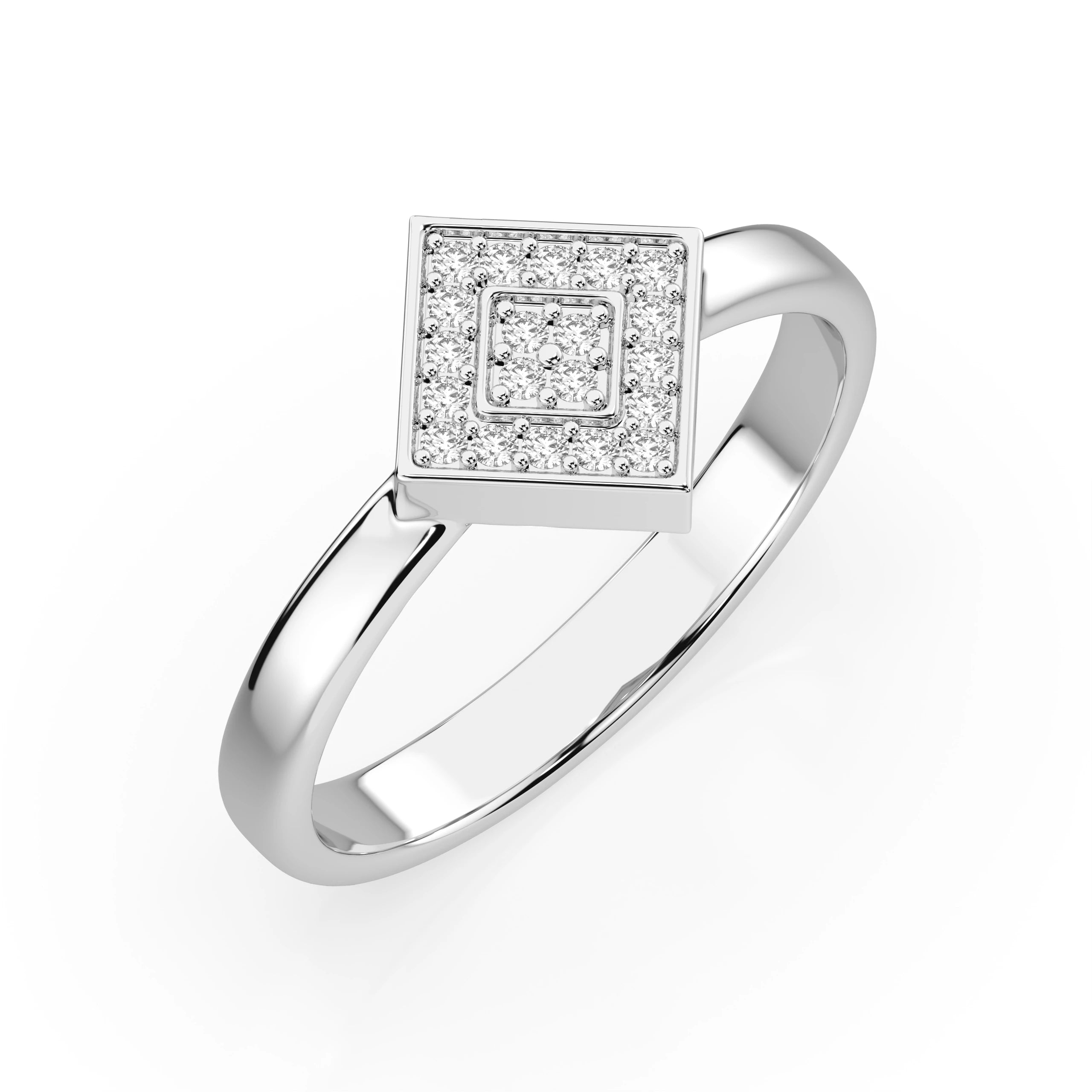 Illusion Ring (Round), 0.1 ct — 101-10074