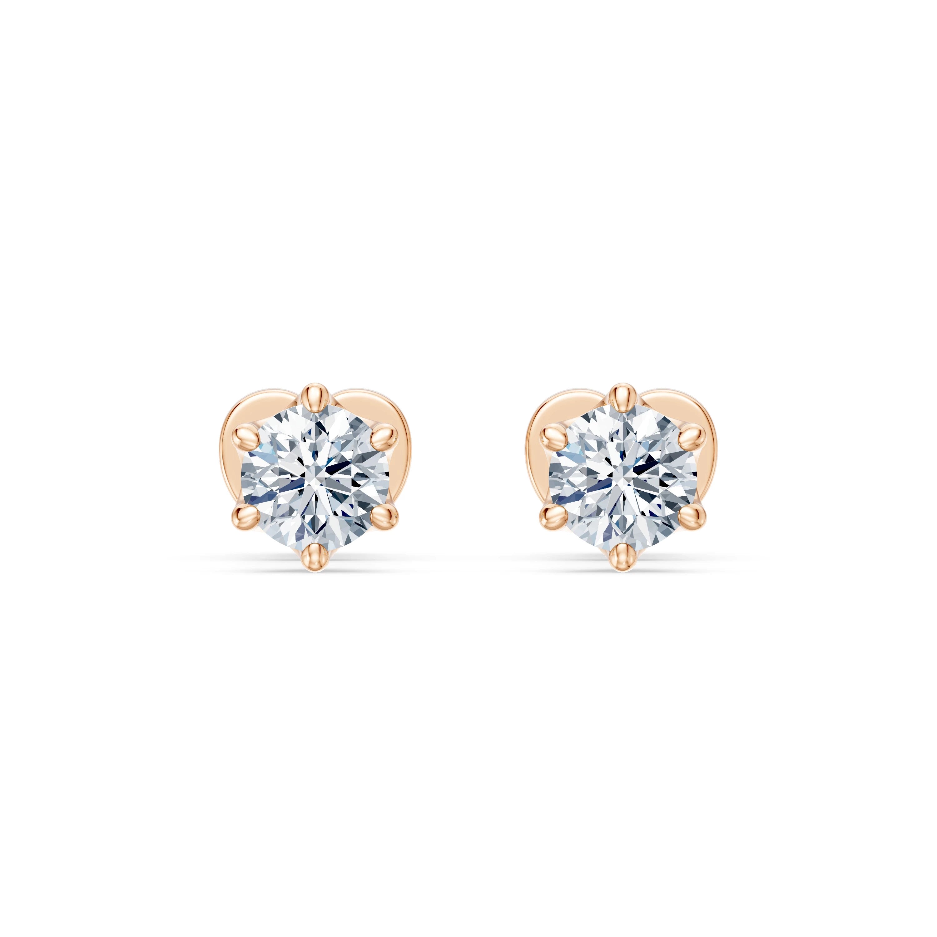 Solitaire Butterfly Earring, 0.5 ct — 102-10040/1(4.0)