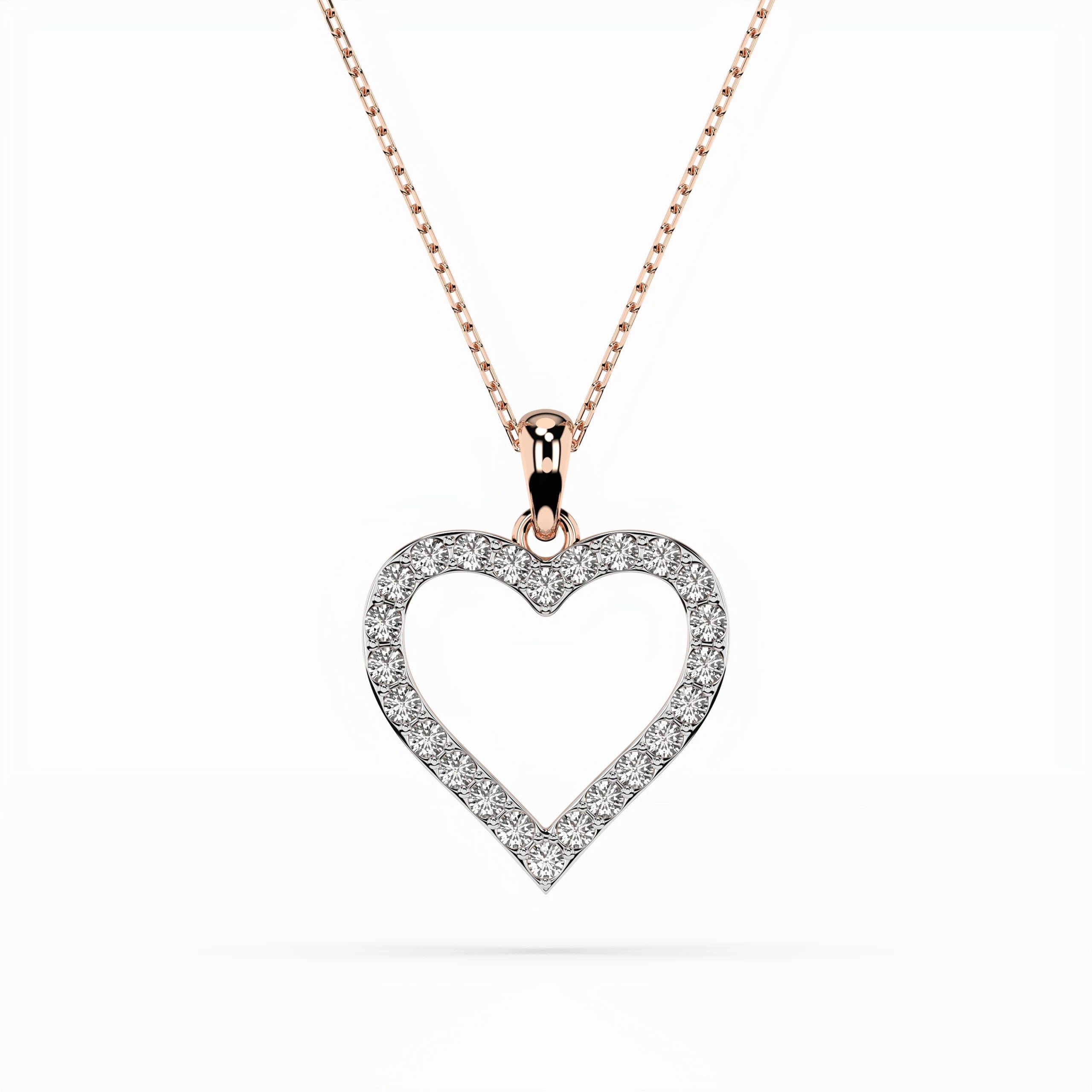 Minimalism Necklace (Round), 0.31 ct — 104-10060