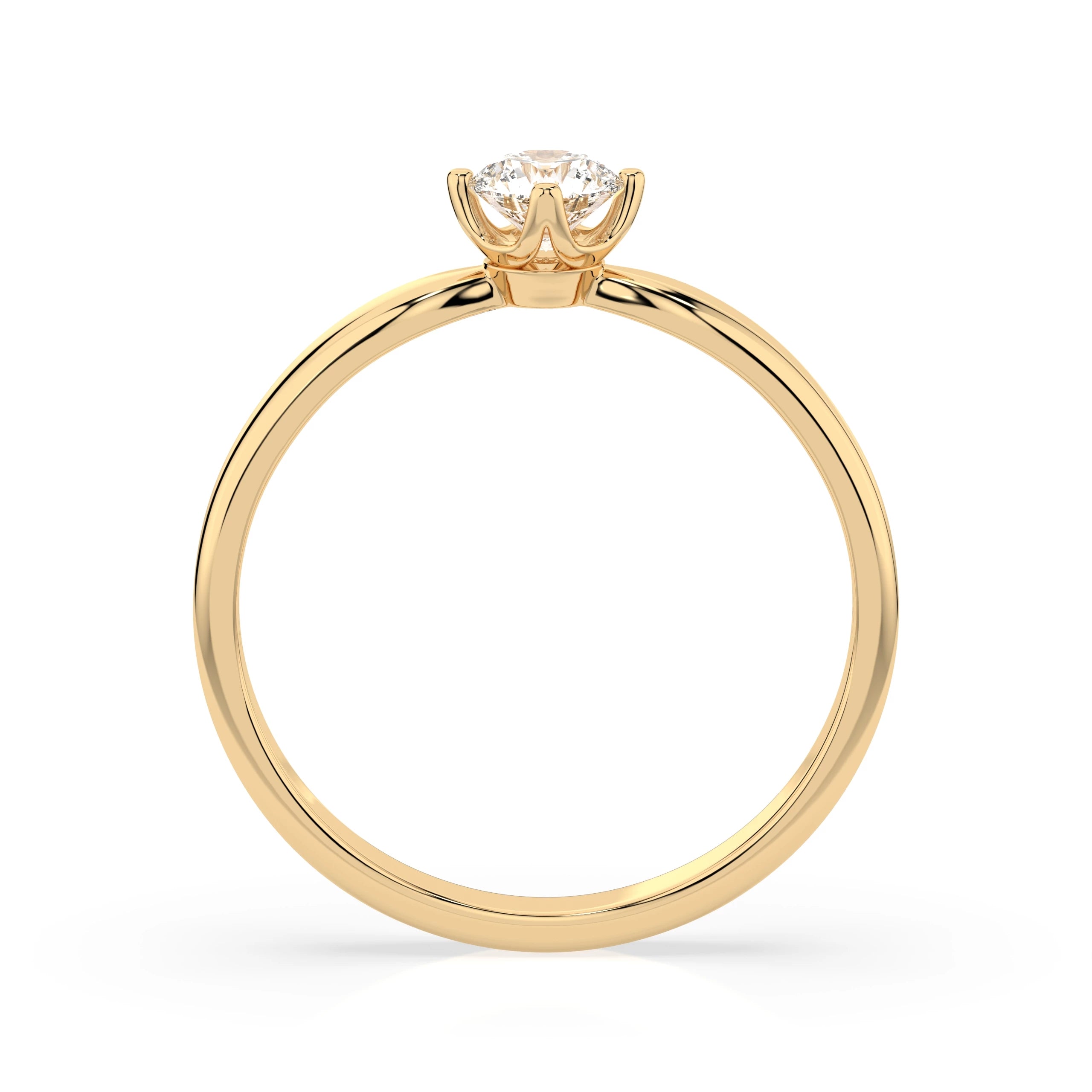 Solitaire Ring (Round), 0.25 ct — 101-10041(4.0)