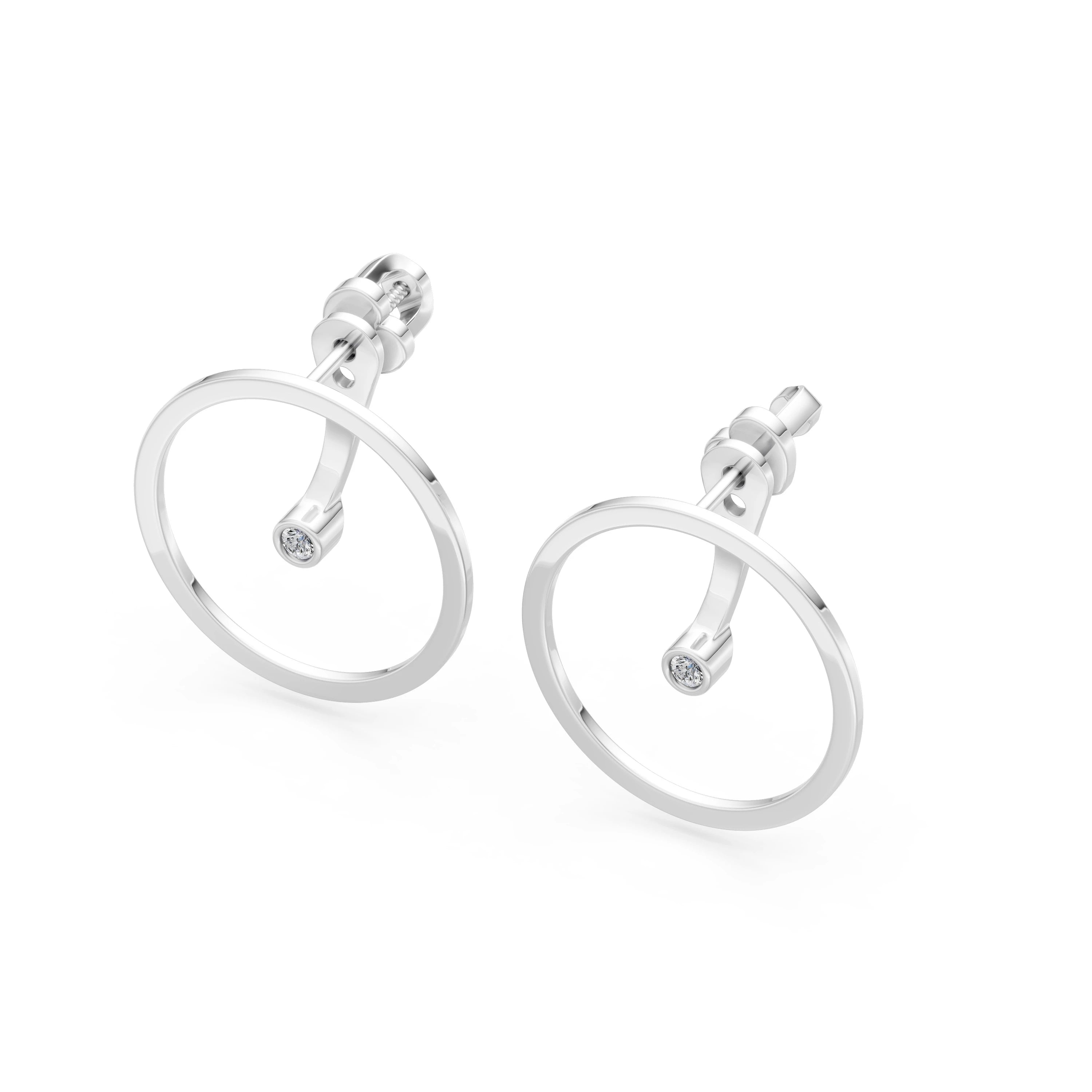 Minimalism Earring, 0.06 ct — 102-10077