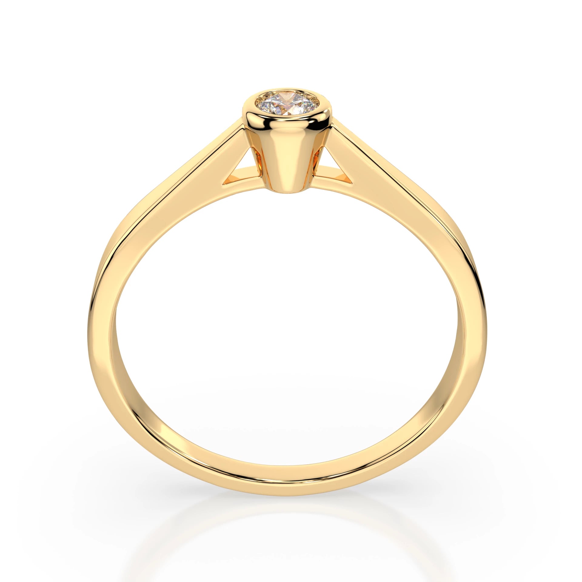 Solitaire Ring (Round), 0.05 ct — 101-10010(2.3)
