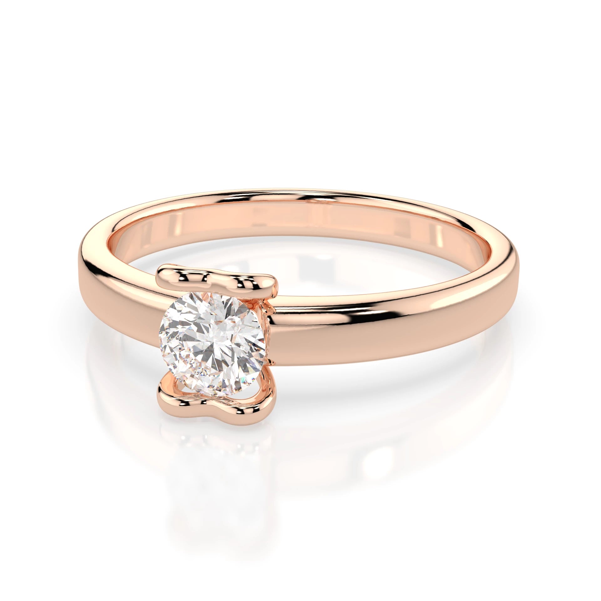 Solitaire Ring (Round), 0.3 ct — 101-10013(4.2)