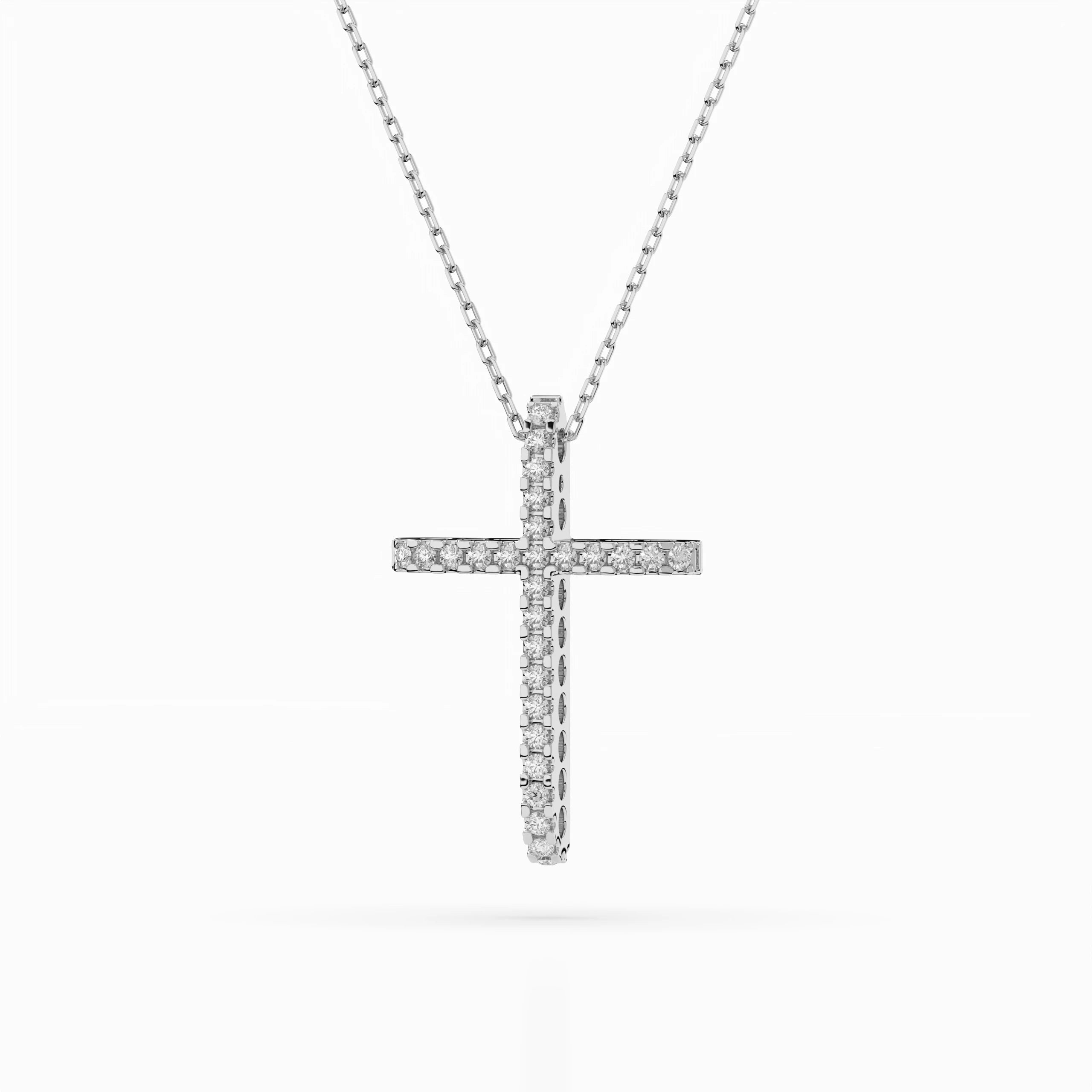 Minimalism Necklace (Round), 0.14 ct — 104-10026