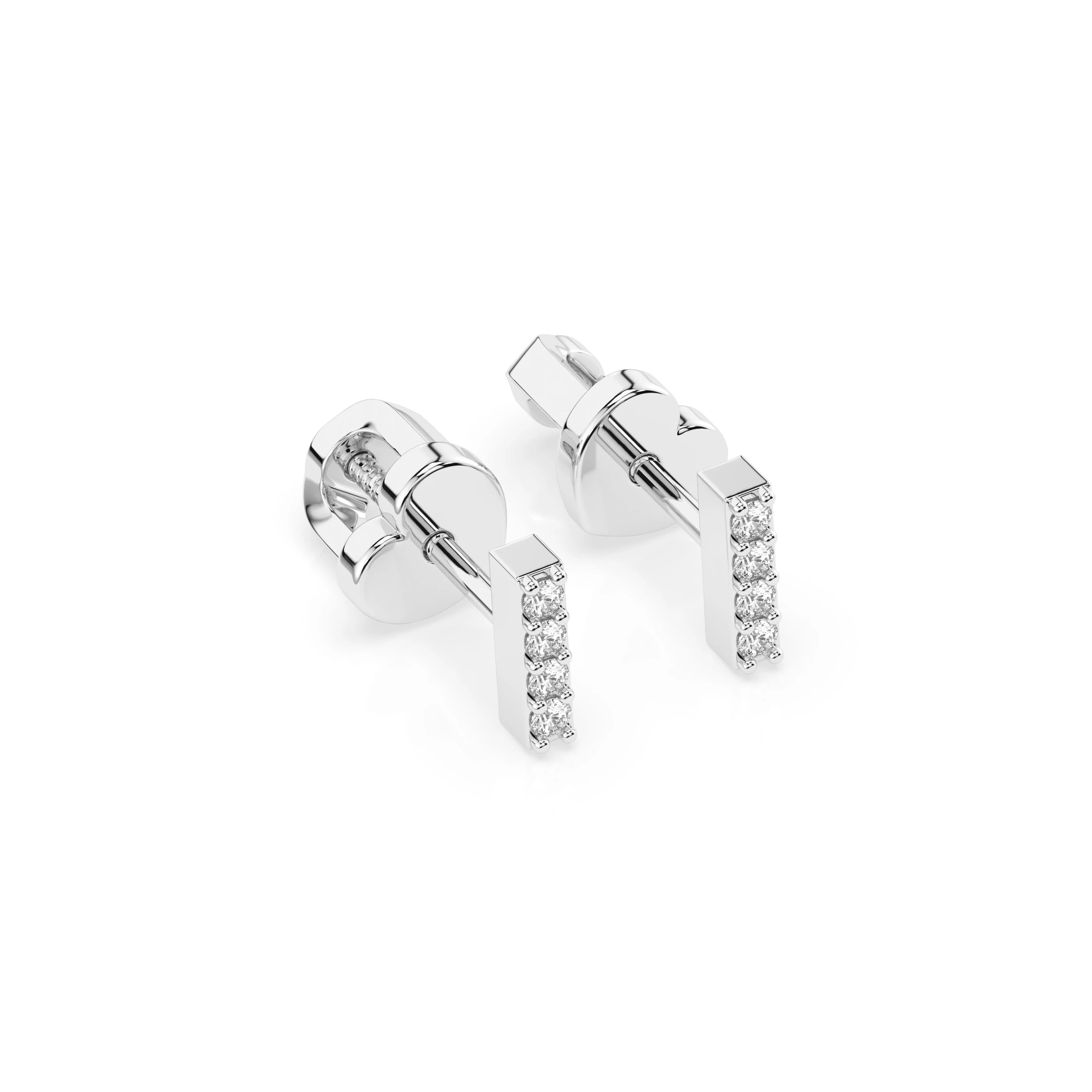 Minimalism Earring (Round), 0.08 ct — 102-10069